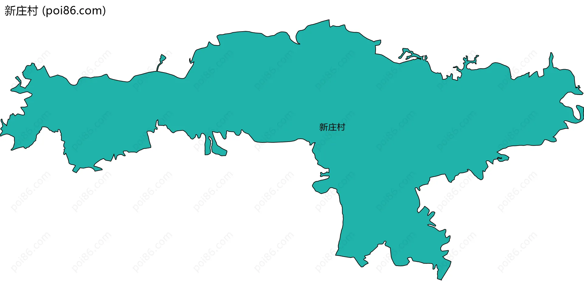 新庄村边界地图