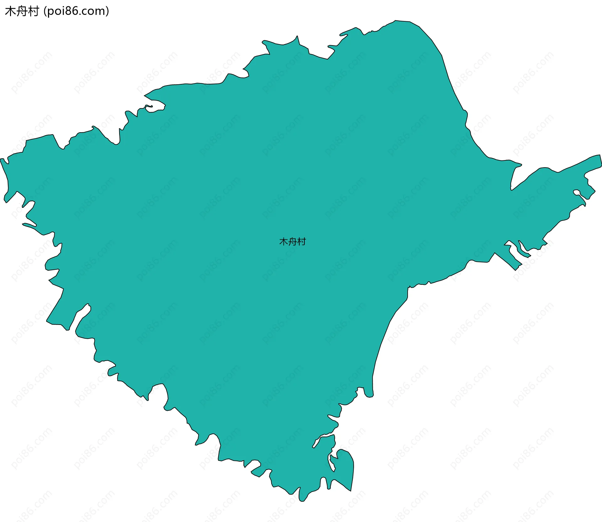 木舟村边界地图
