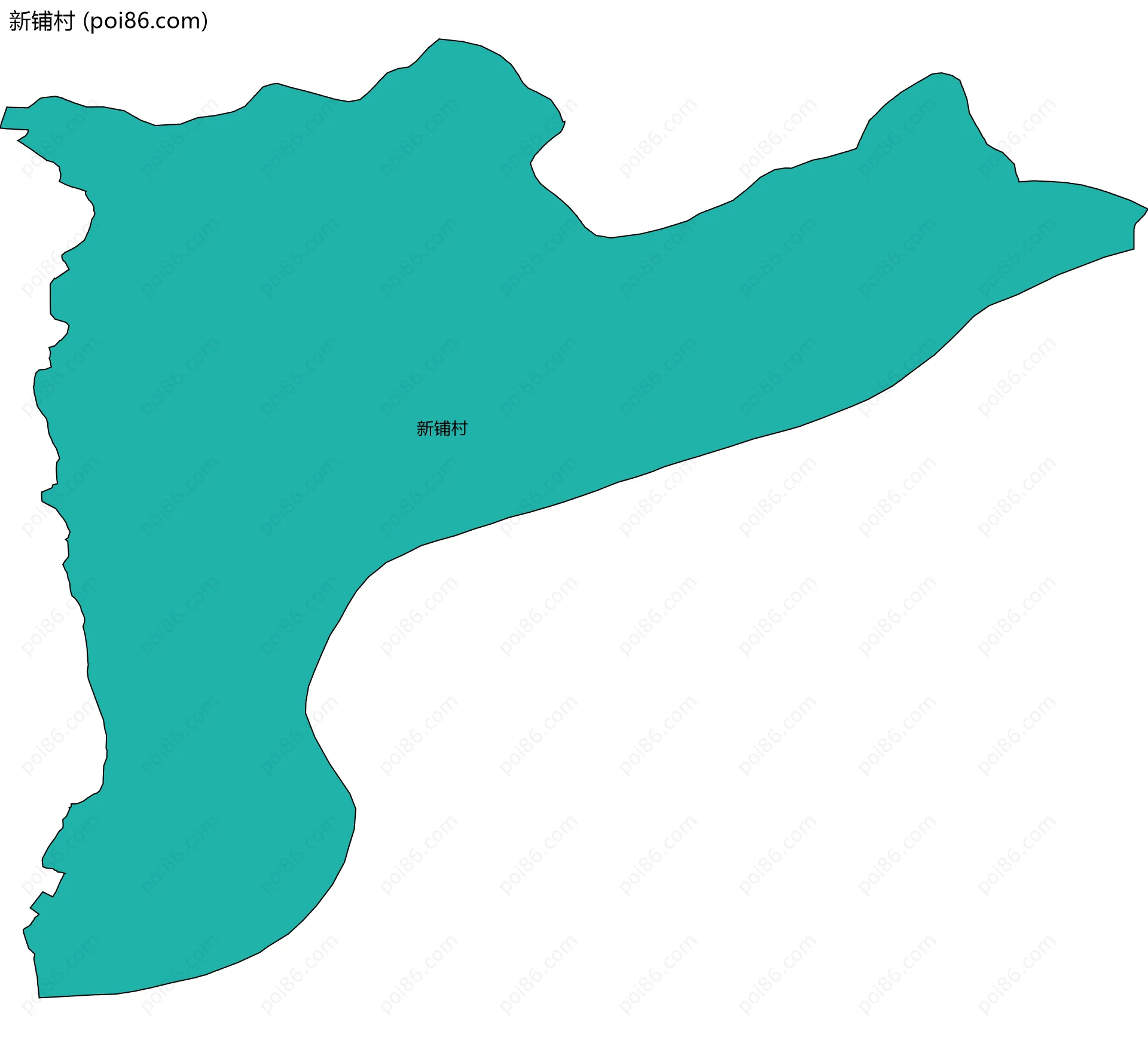 新铺村边界地图