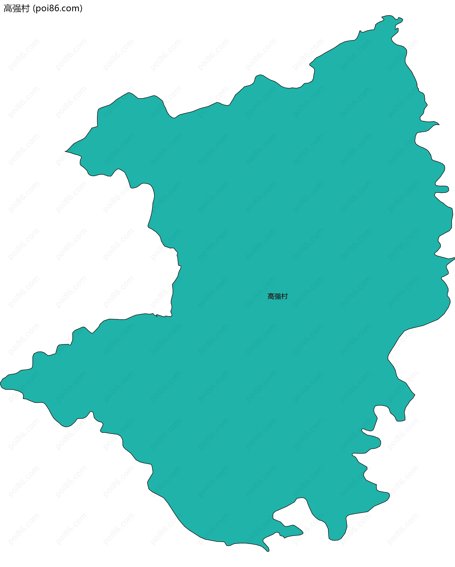 高强村边界地图