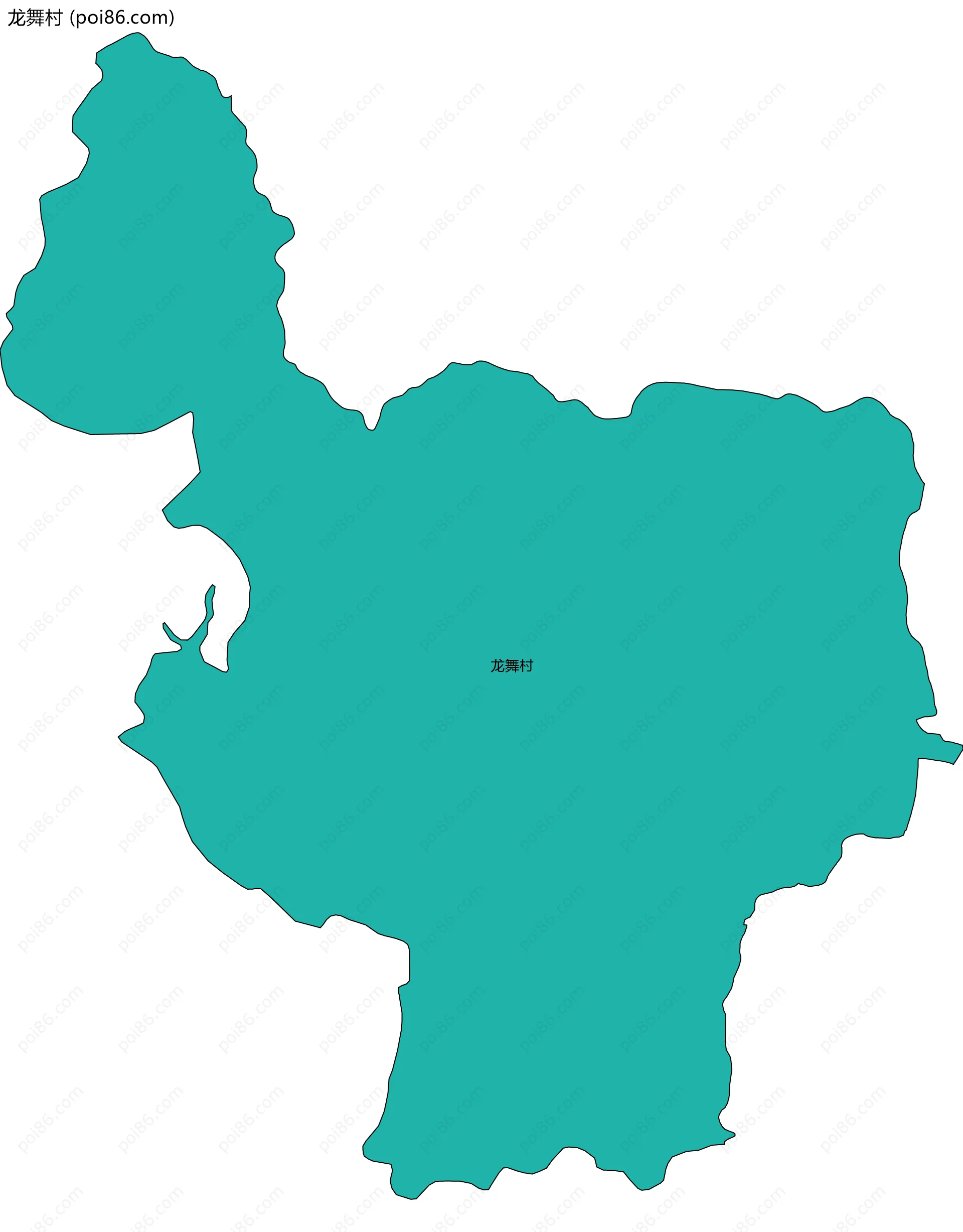 龙舞村边界地图