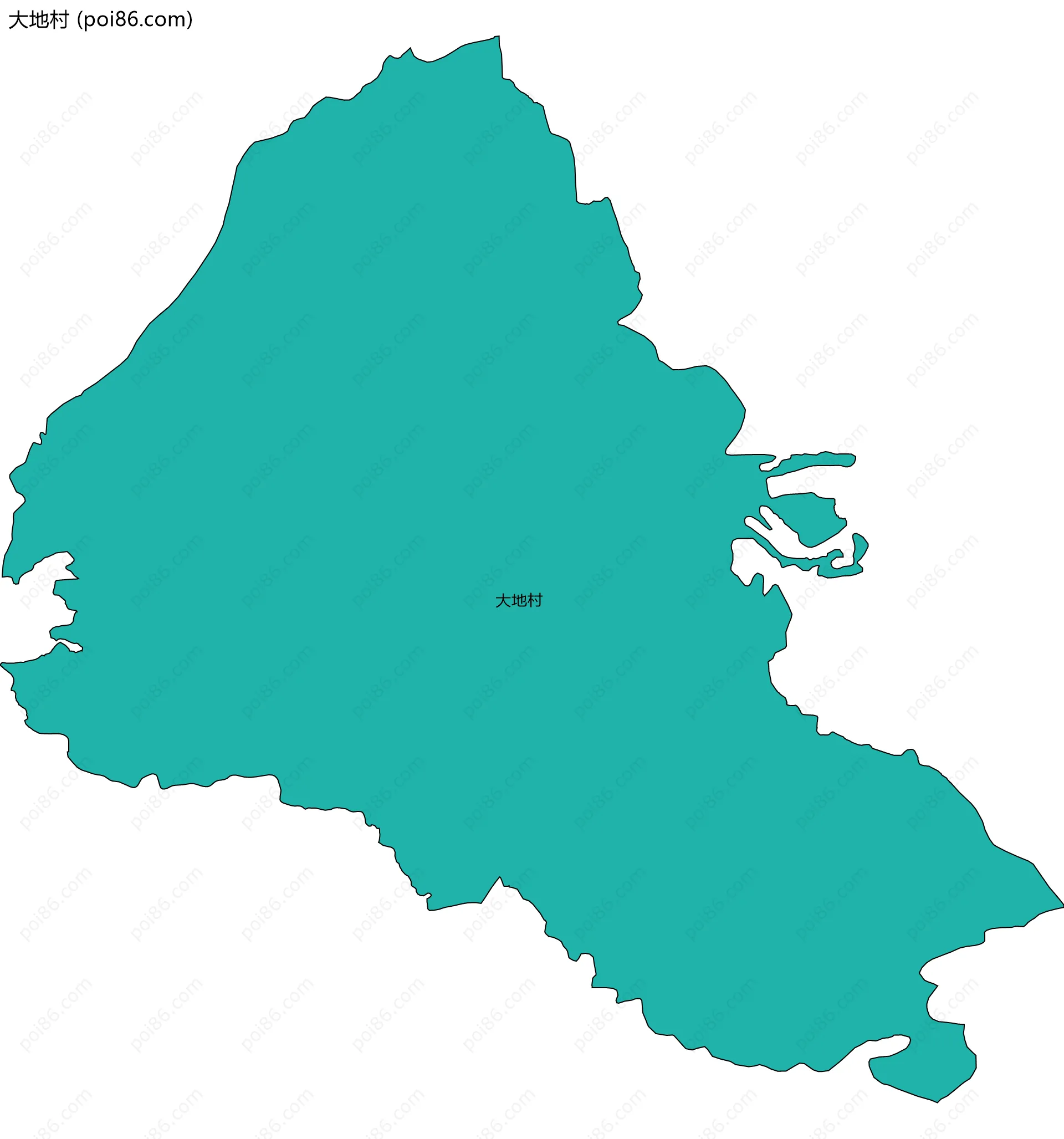 大地村边界地图