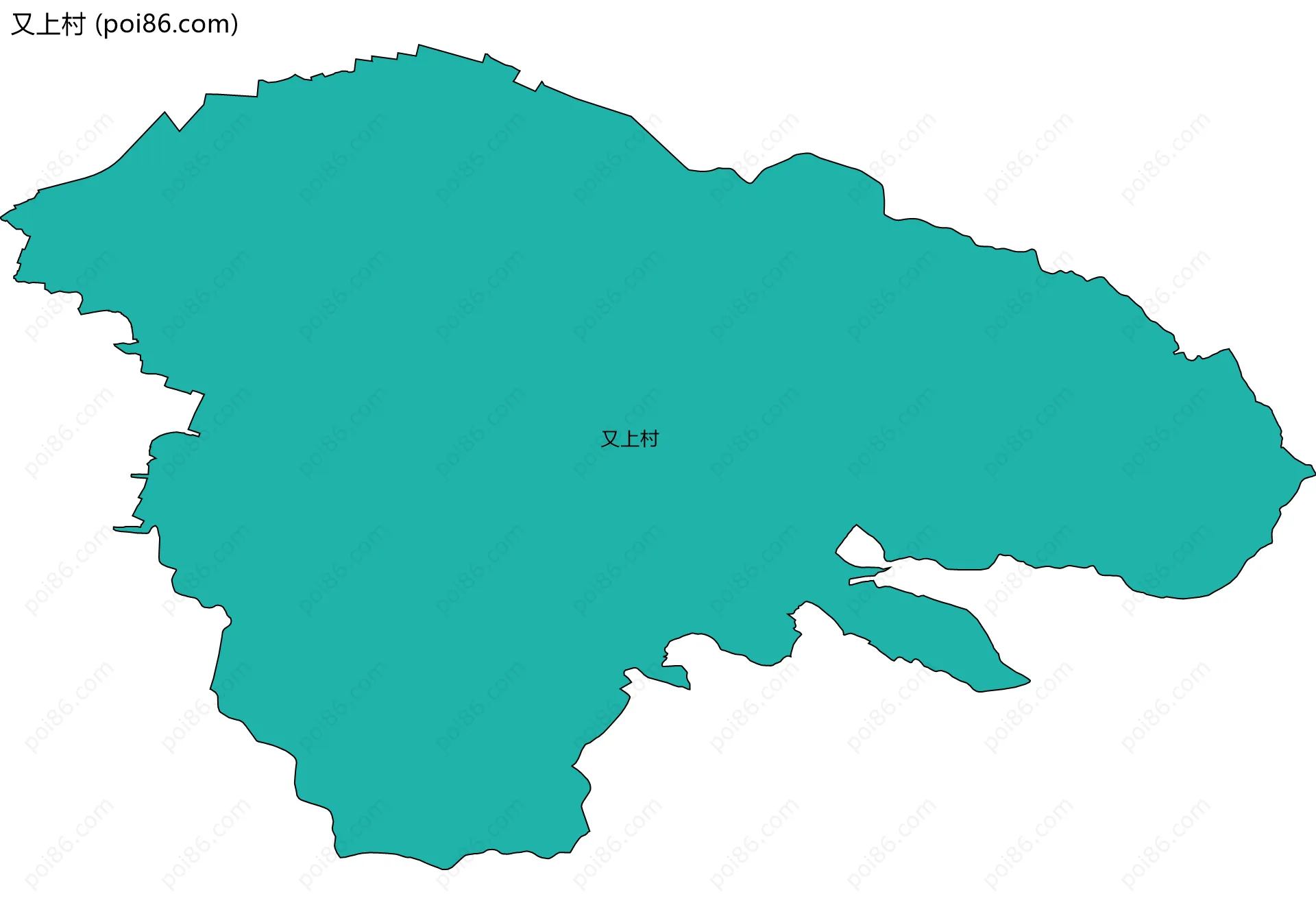 又上村边界地图