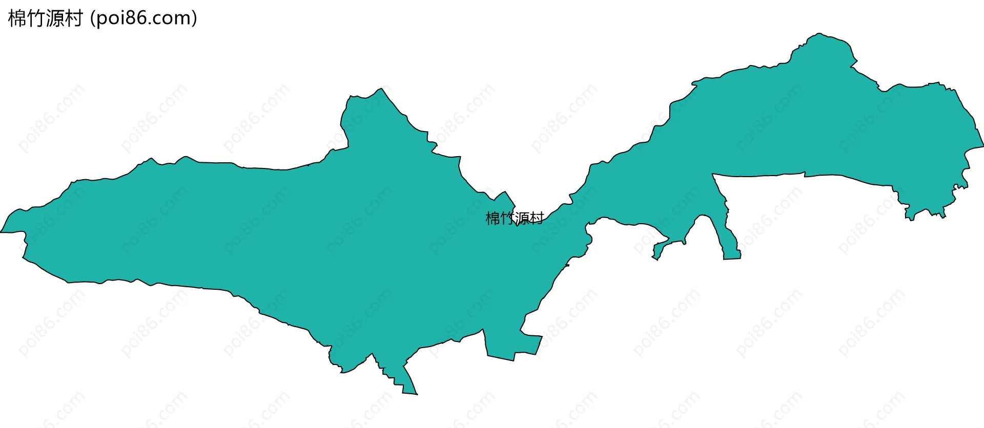 棉竹源村边界地图