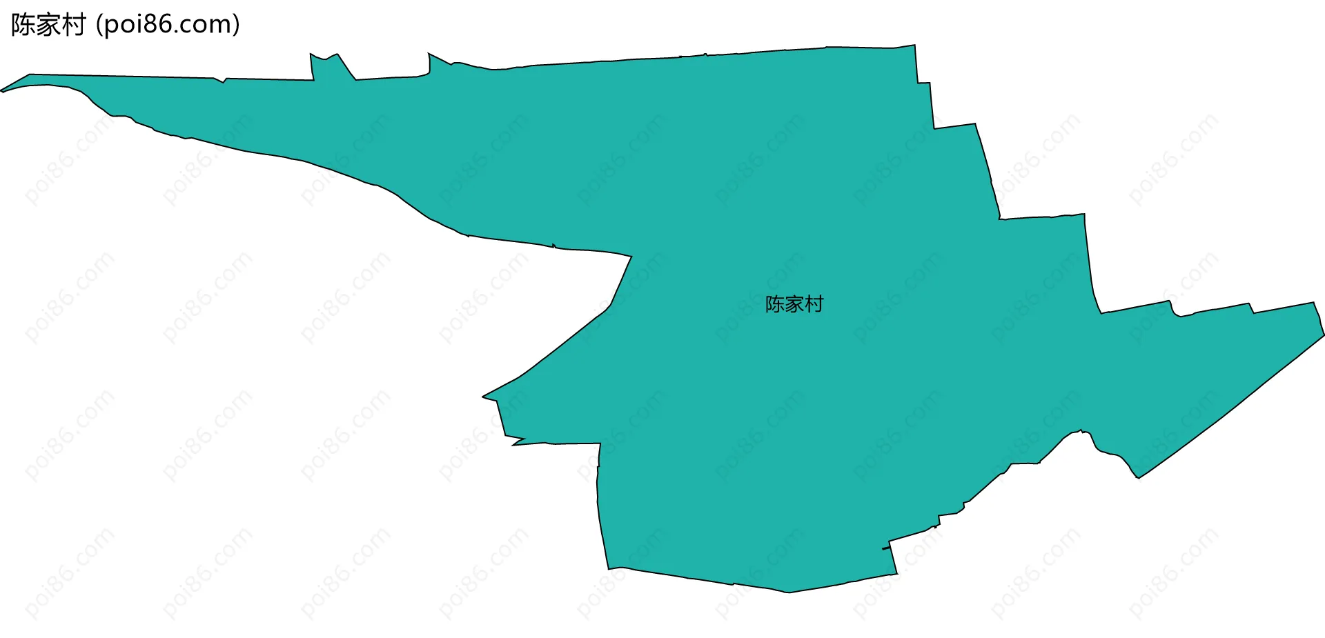 陈家村边界地图