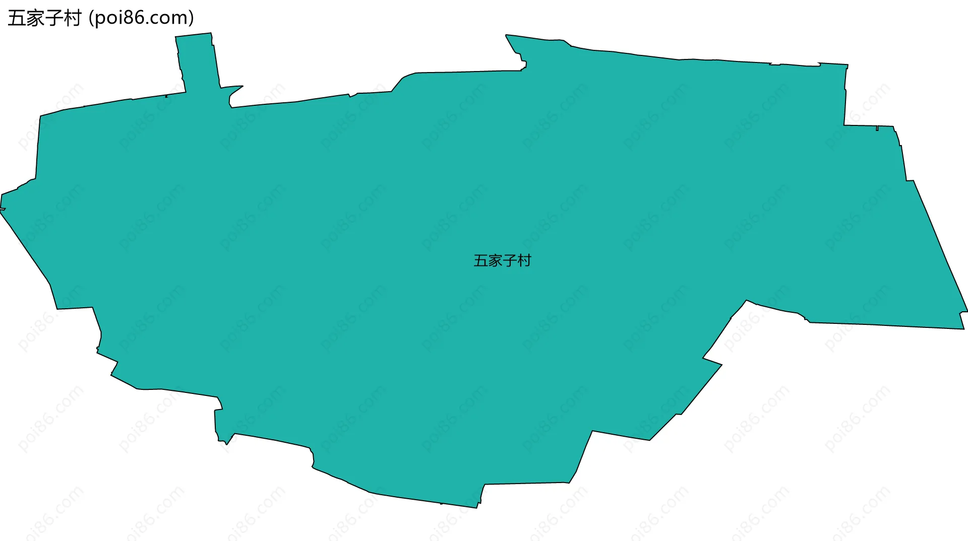 五家子村边界地图