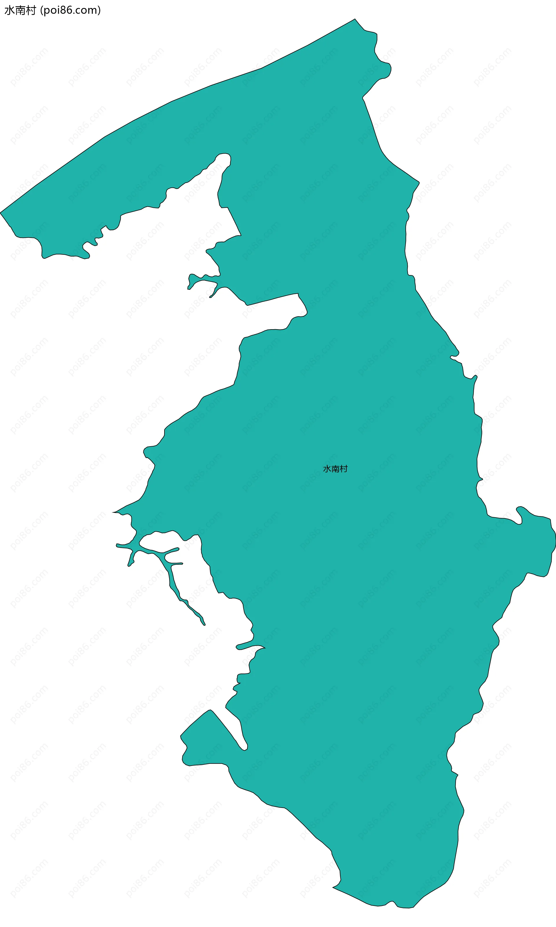 水南村边界地图