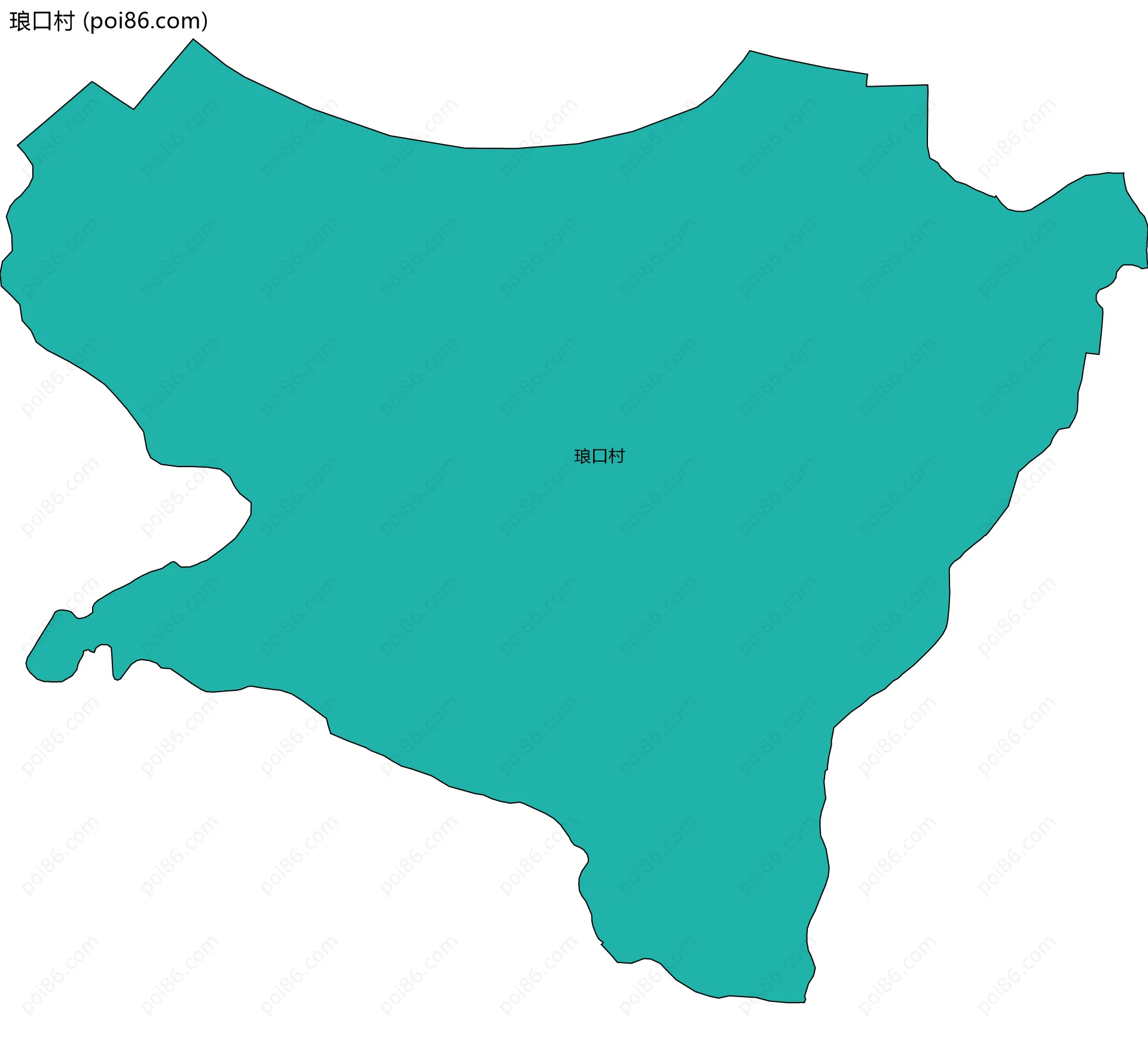 琅口村边界地图