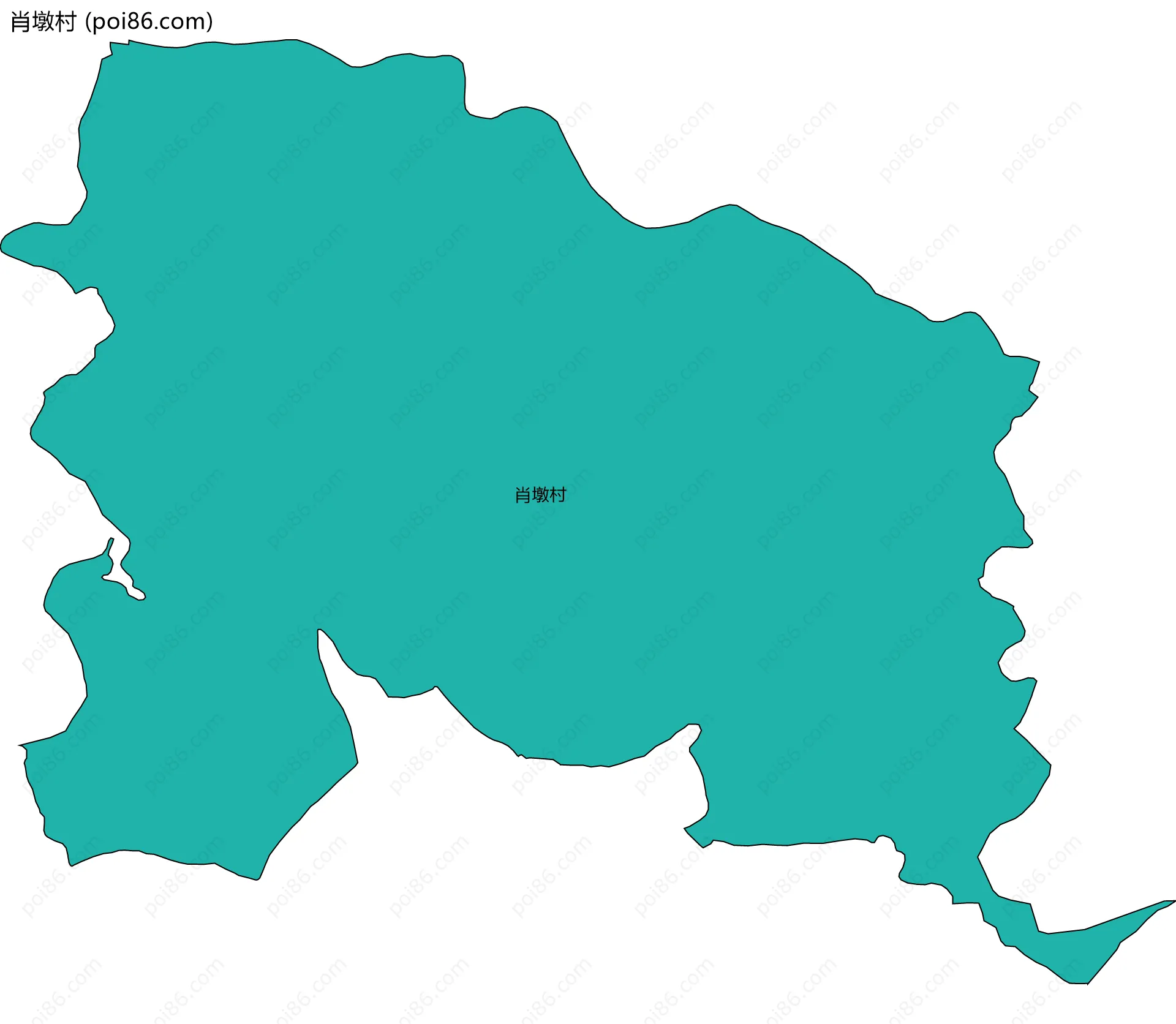 肖墩村边界地图