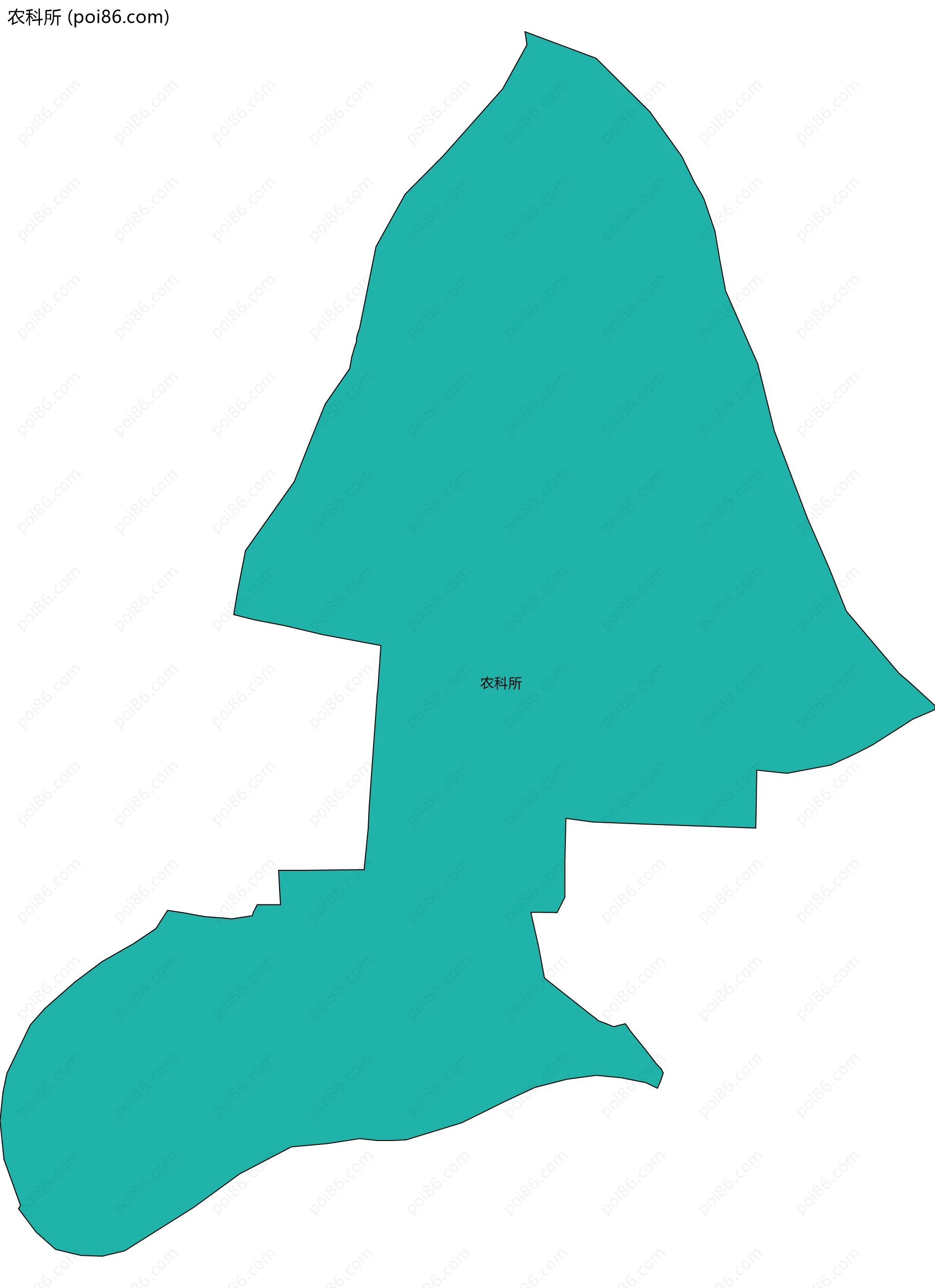 农科所边界地图