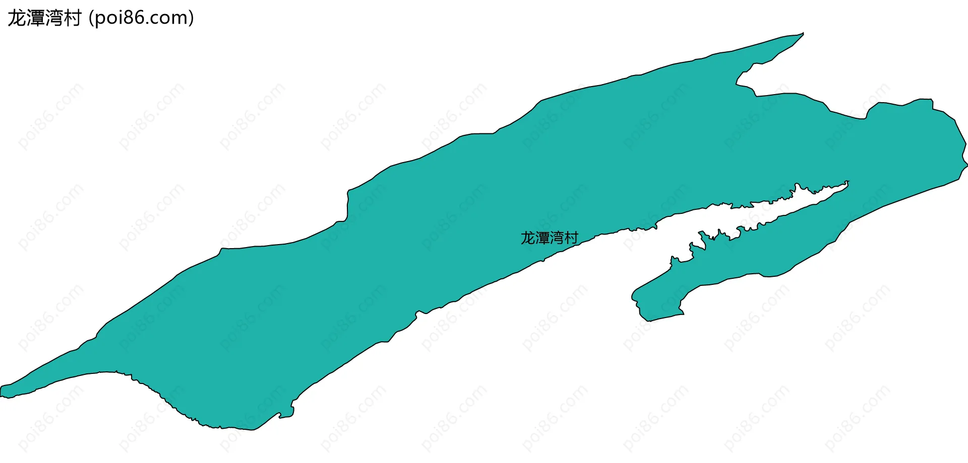 龙潭湾村边界地图
