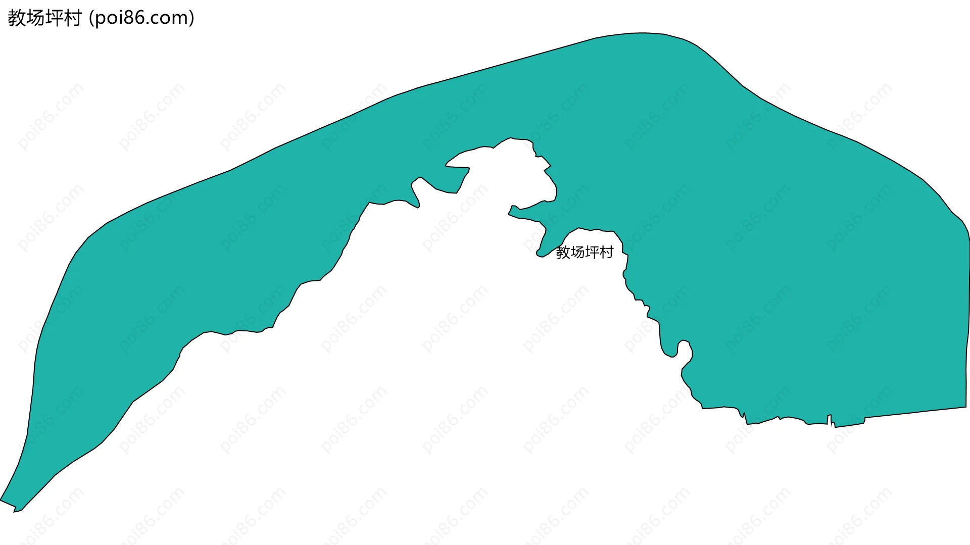 教场坪村边界地图