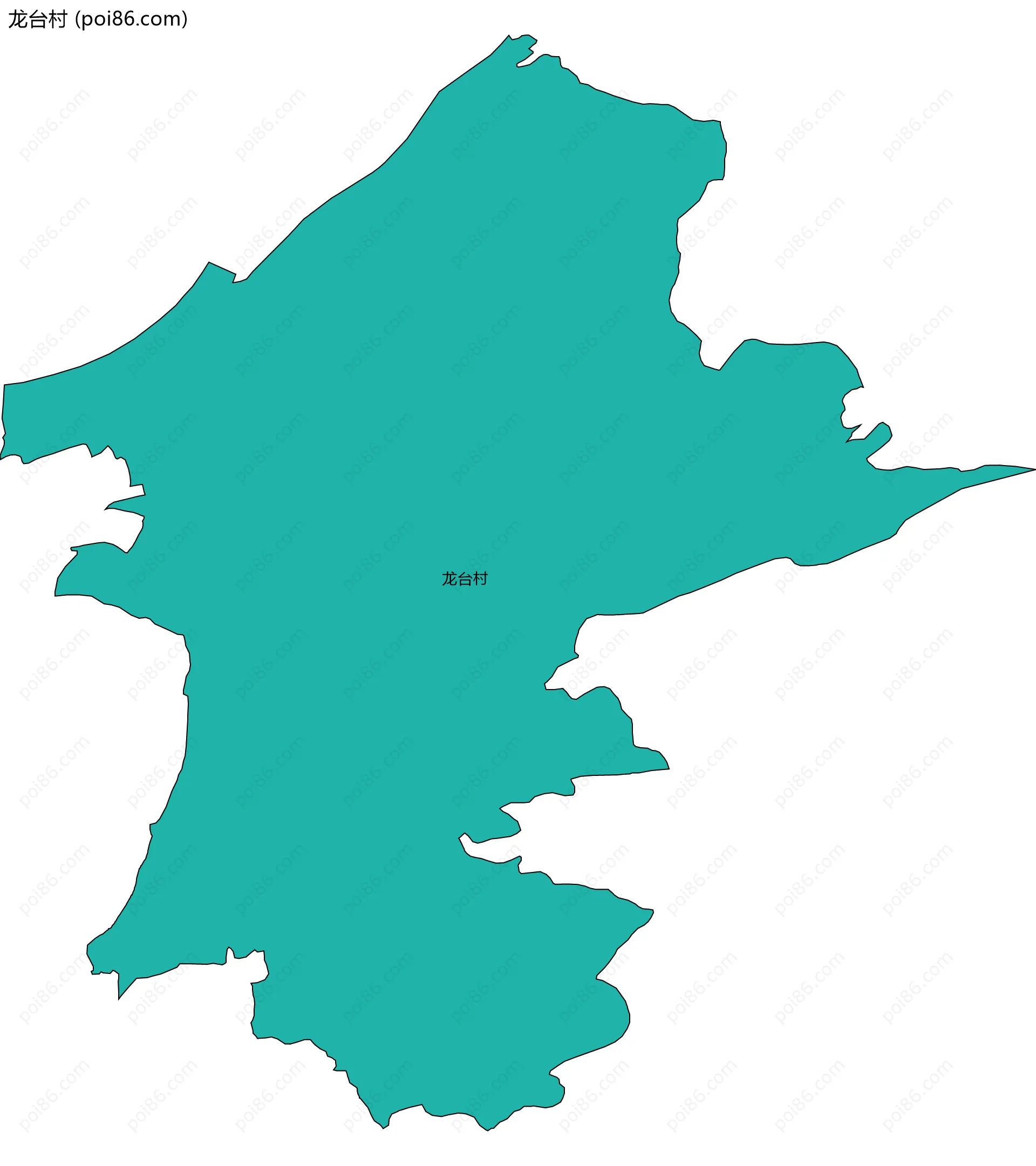 龙台村边界地图