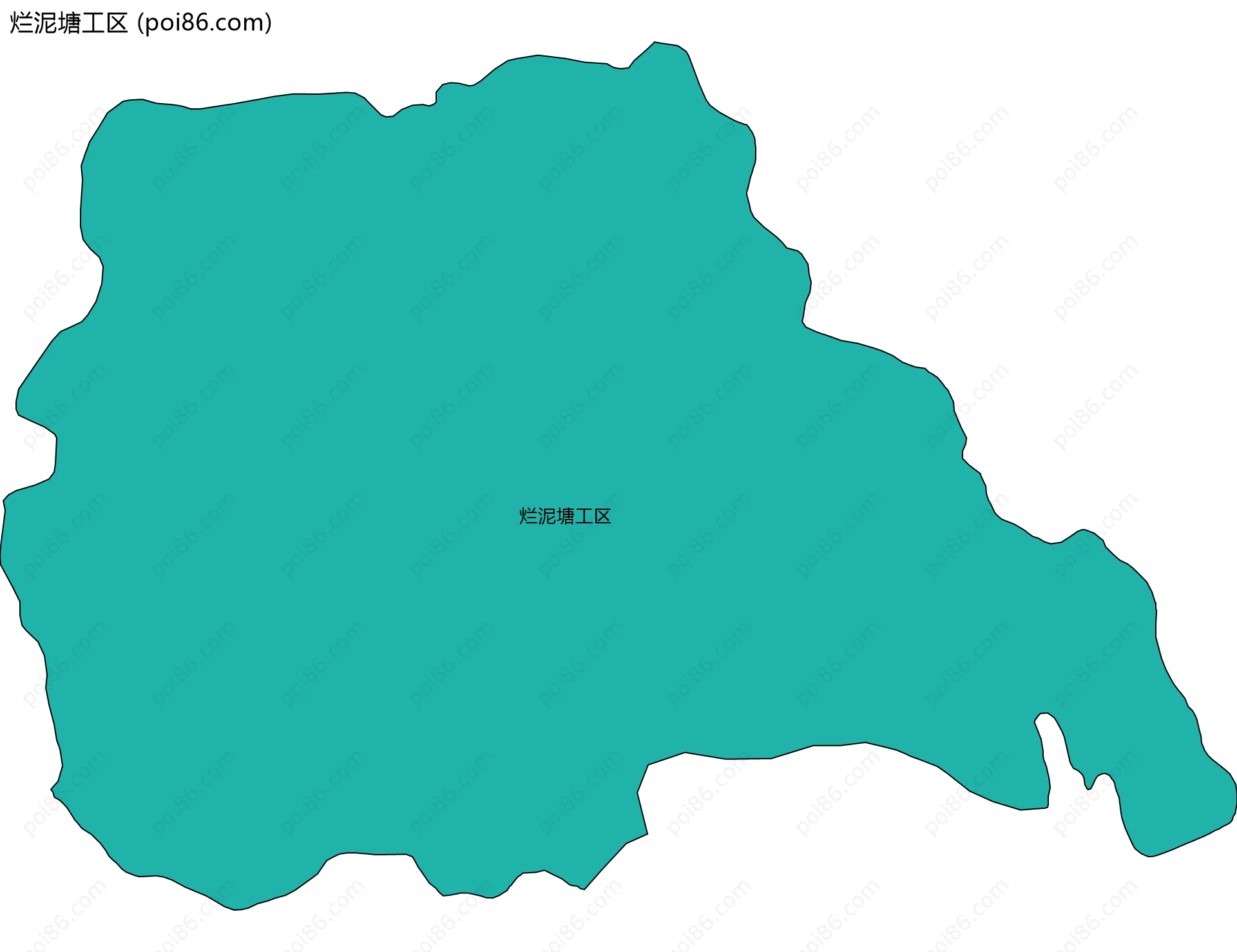 烂泥塘工区边界地图