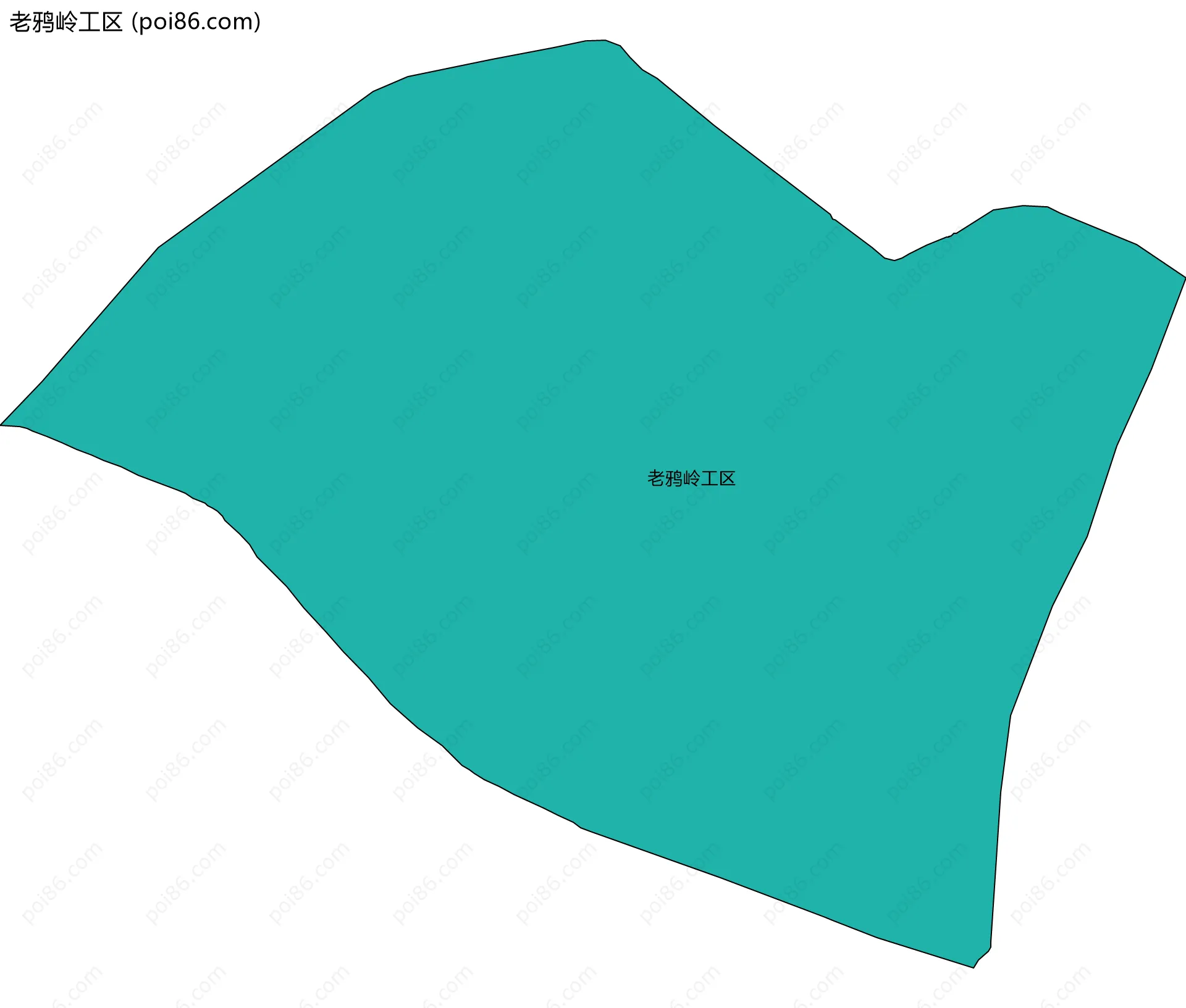 老鸦岭工区边界地图