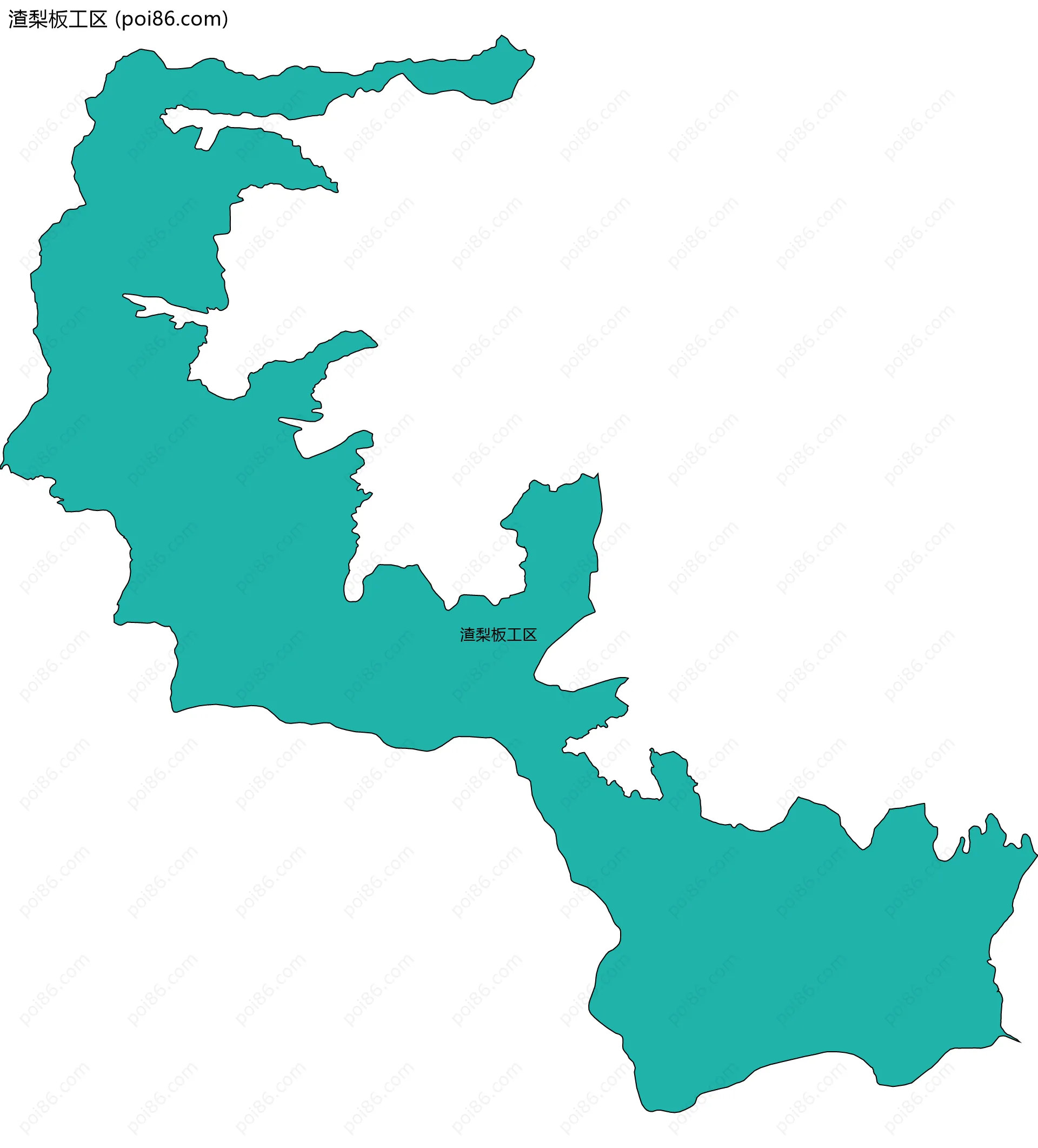 渣梨板工区边界地图