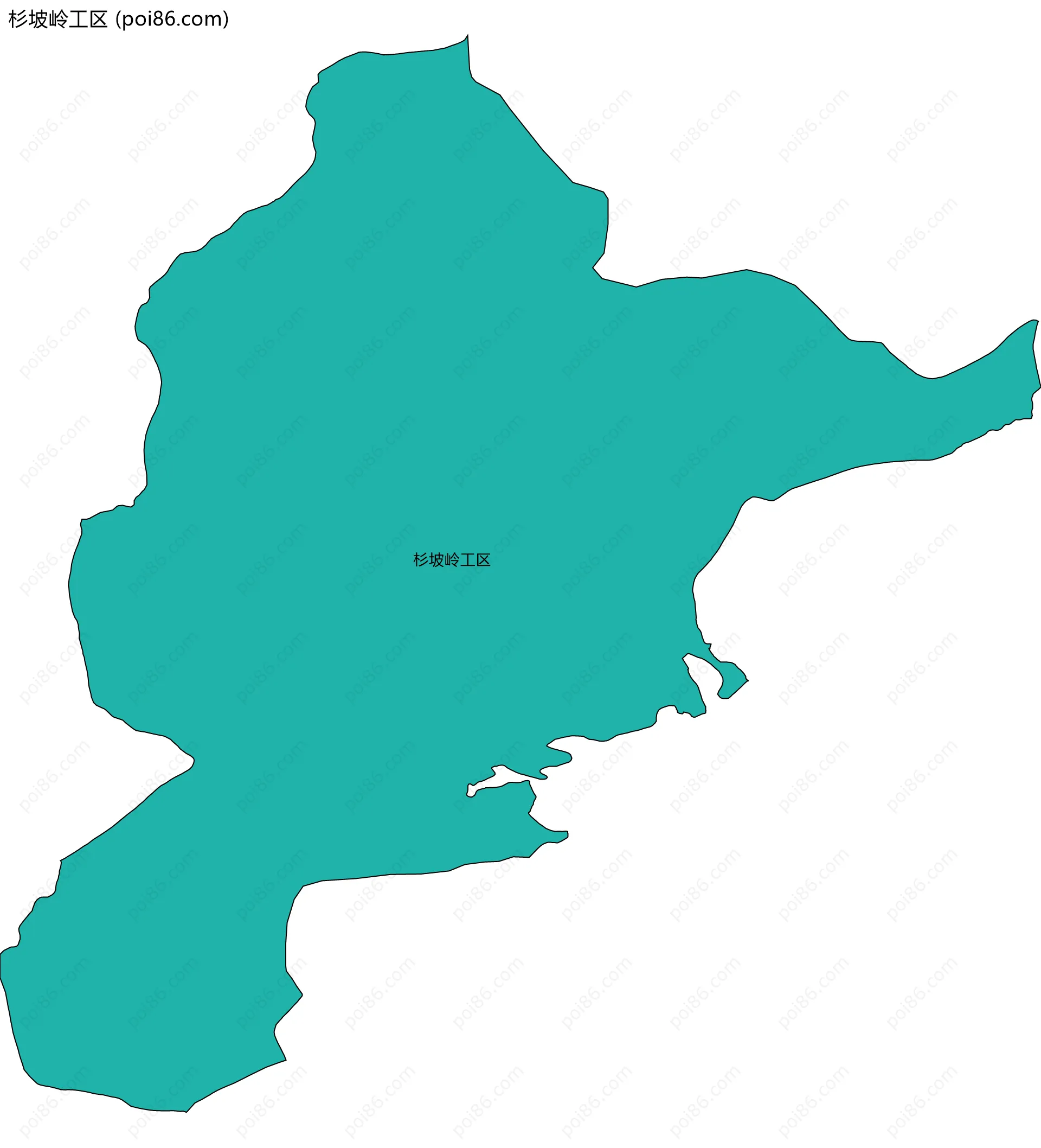 杉坡岭工区边界地图