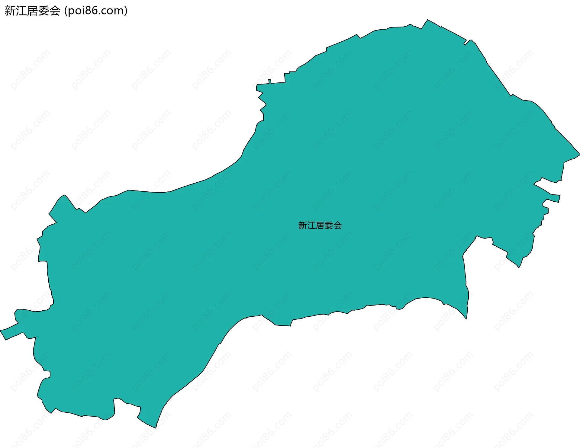 新江居委会边界地图