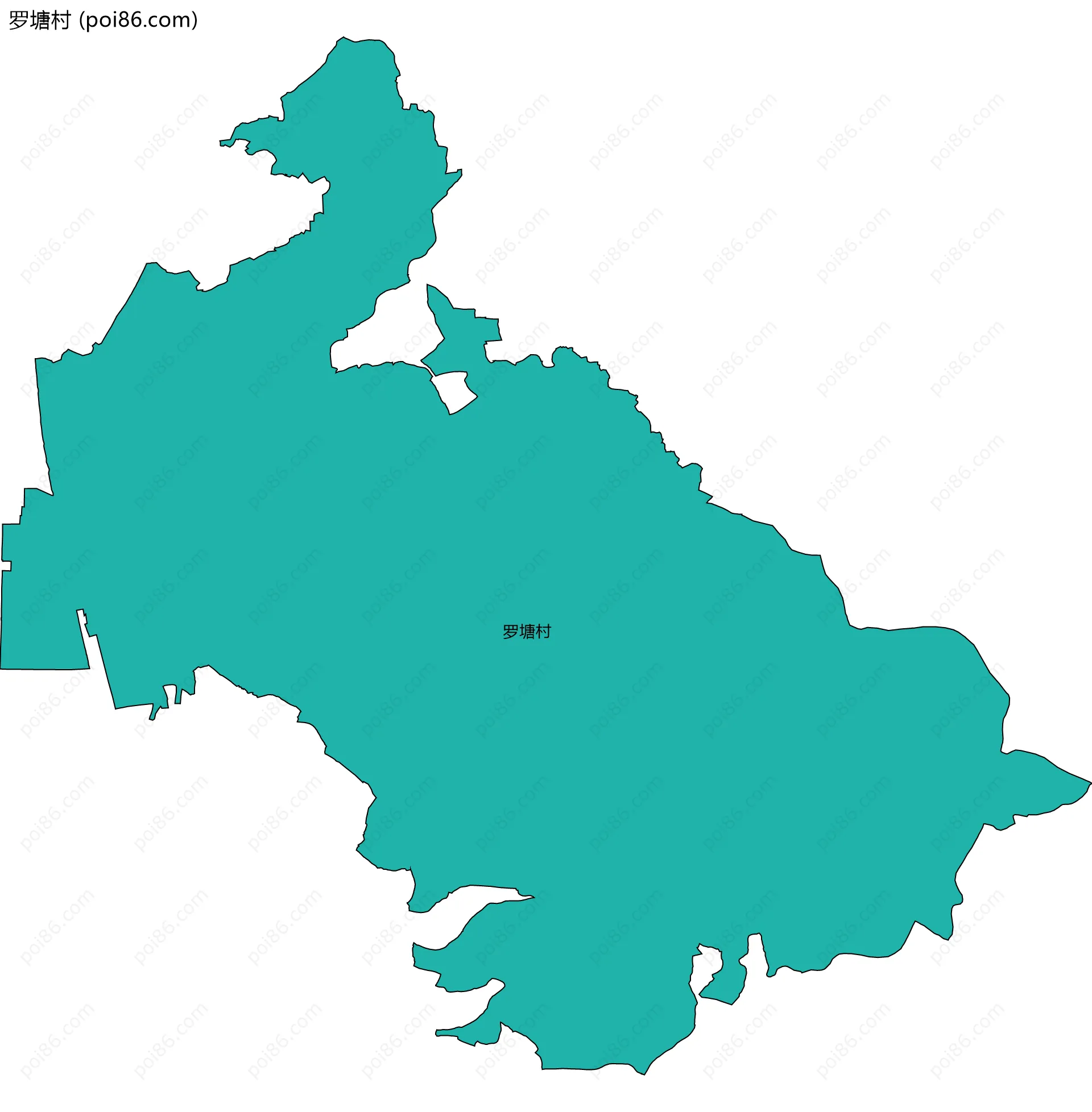 罗塘村边界地图