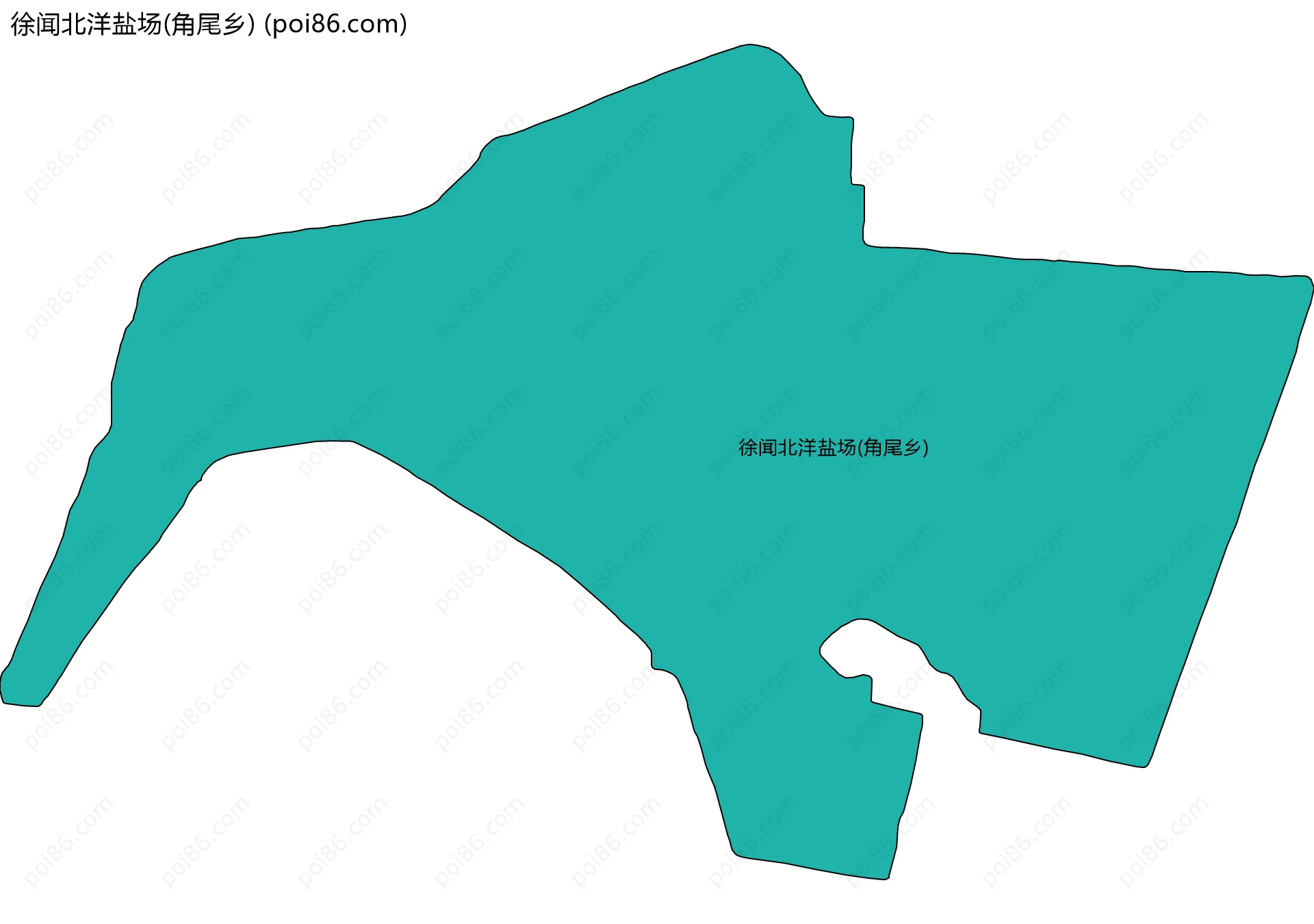 徐闻北洋盐场(角尾乡)边界地图