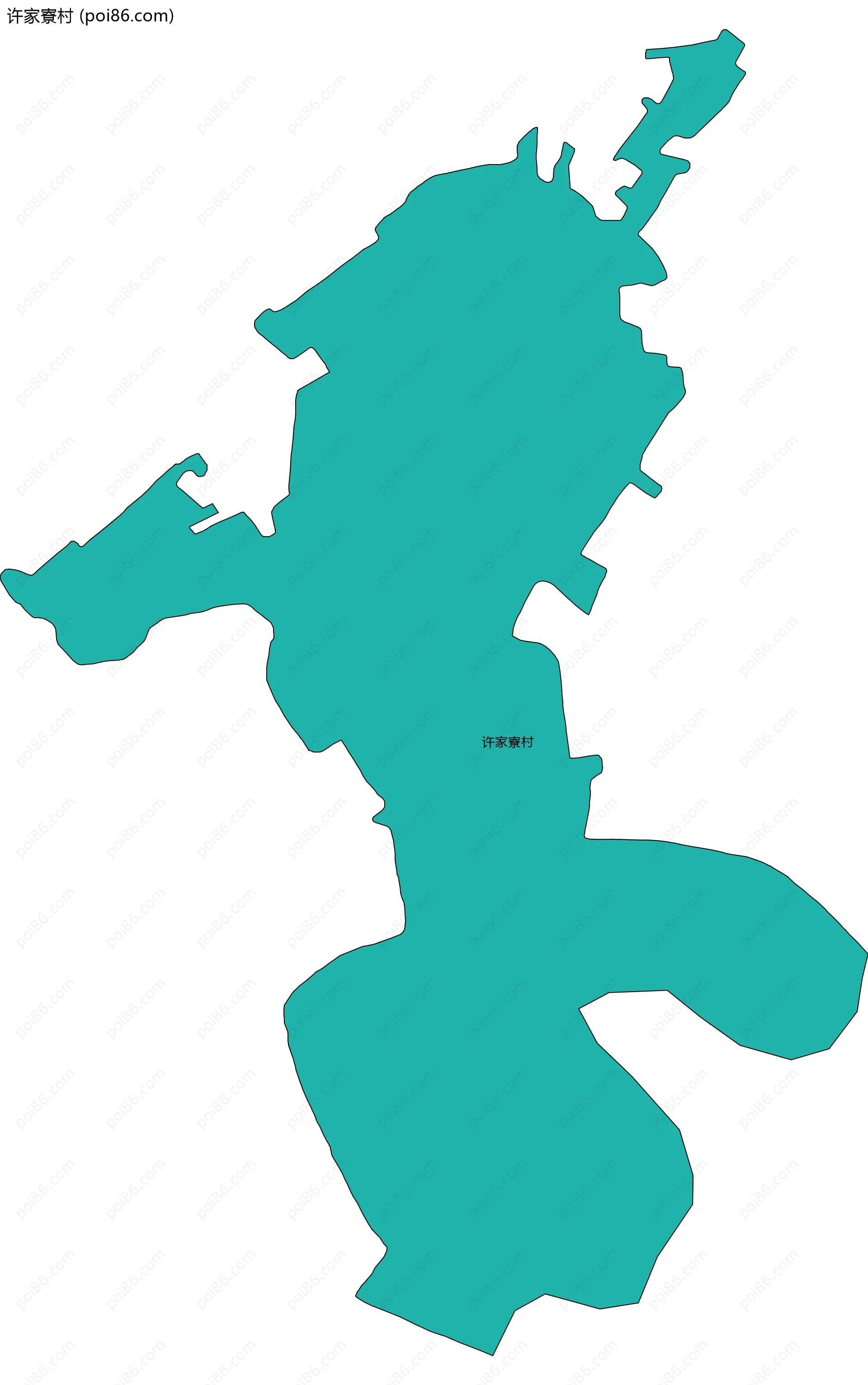 许家寮村边界地图