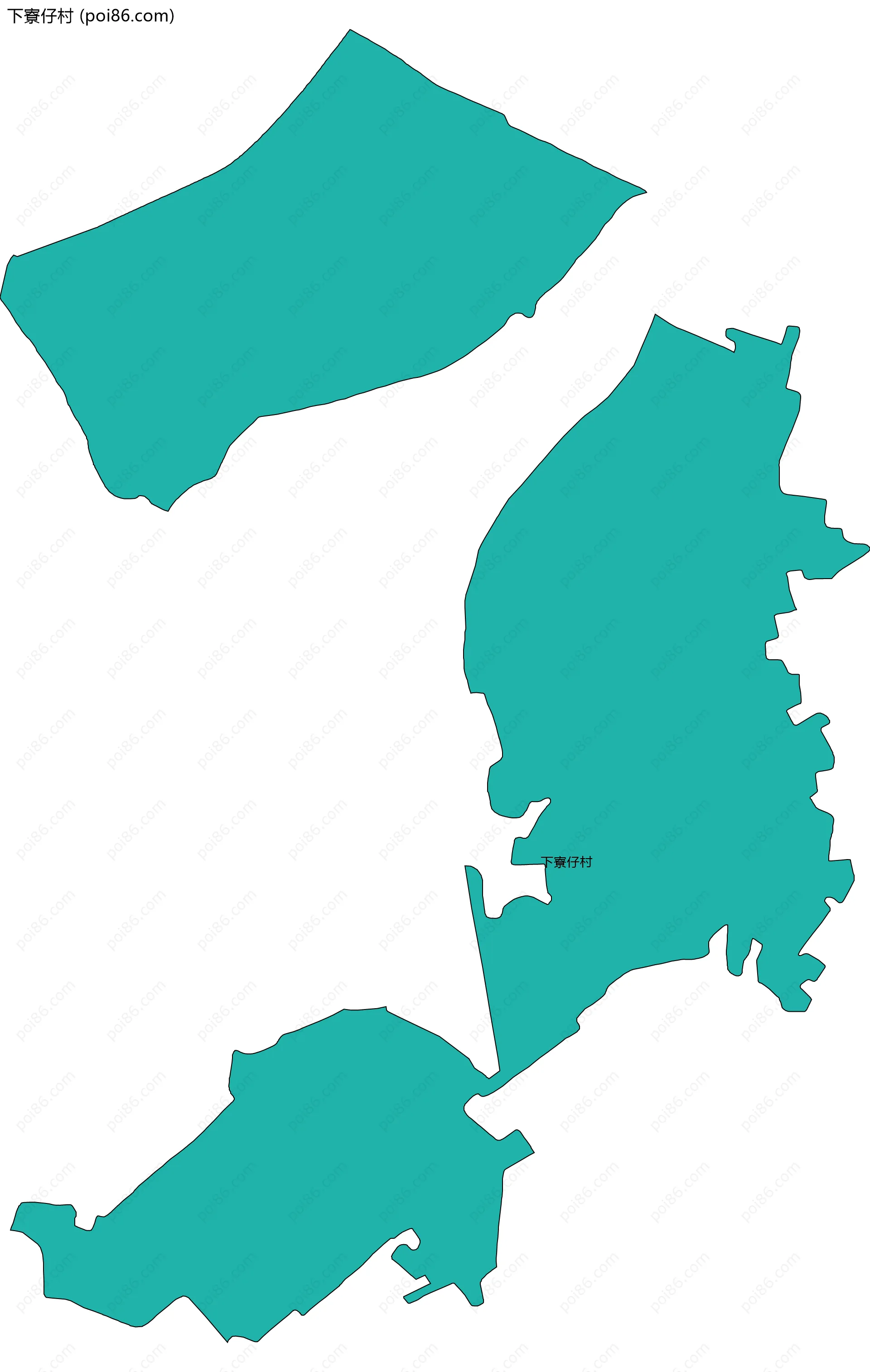 下寮仔村边界地图