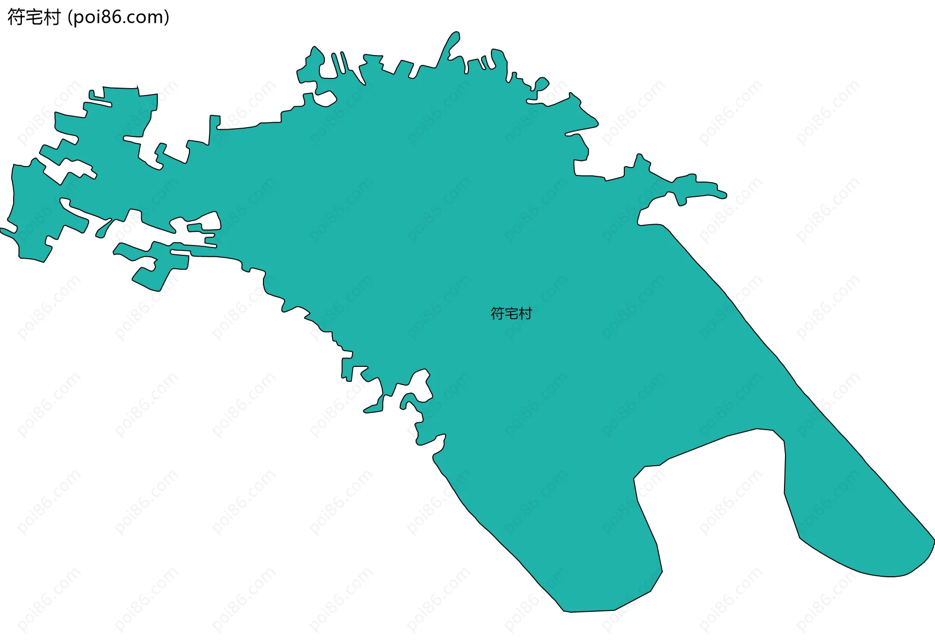符宅村边界地图