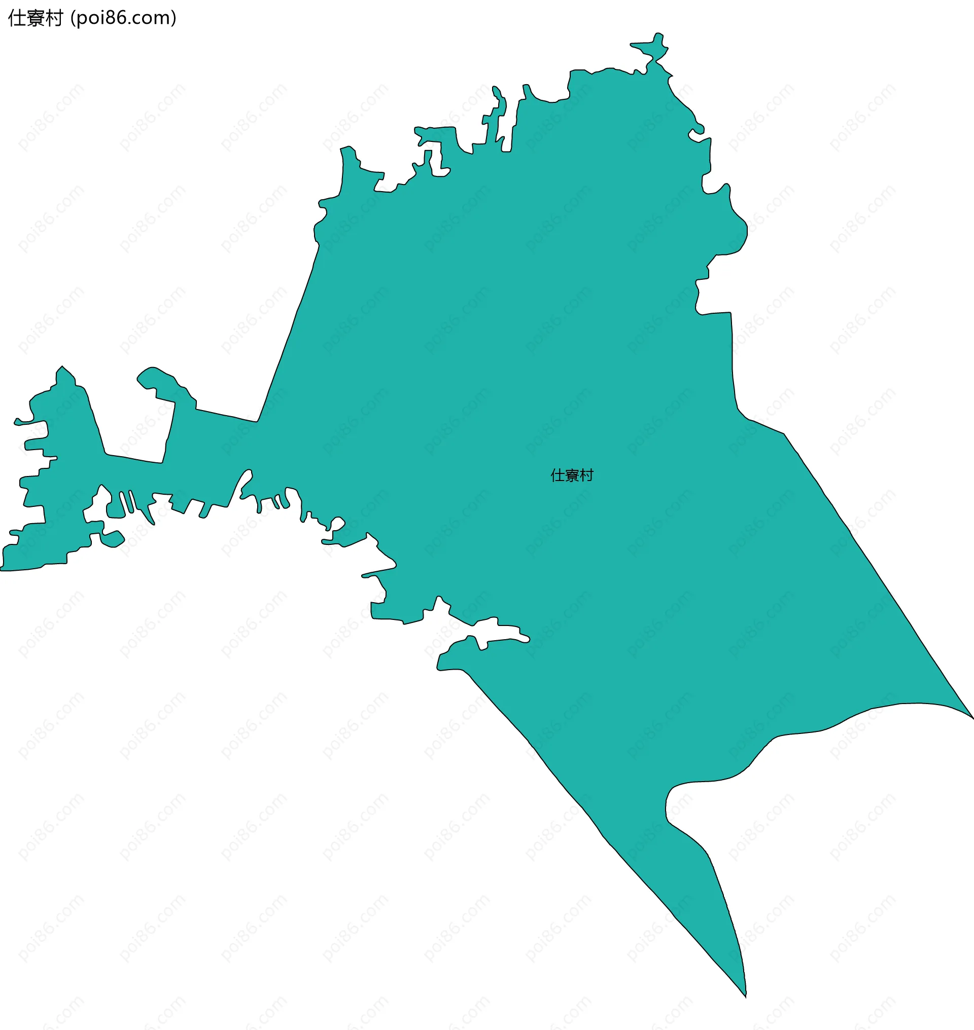 仕寮村边界地图