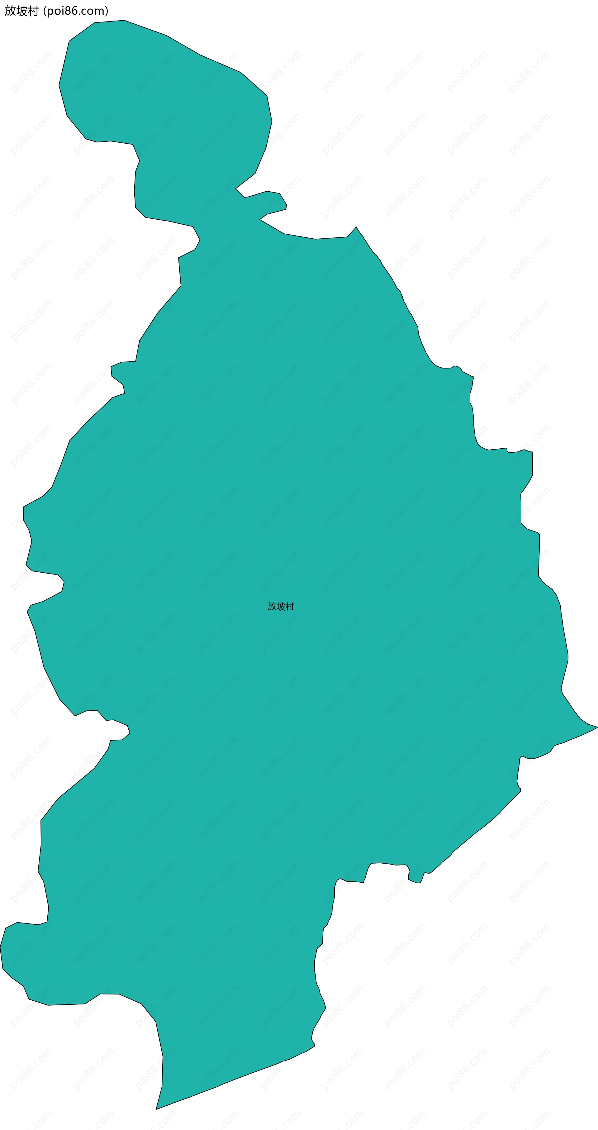 放坡村边界地图