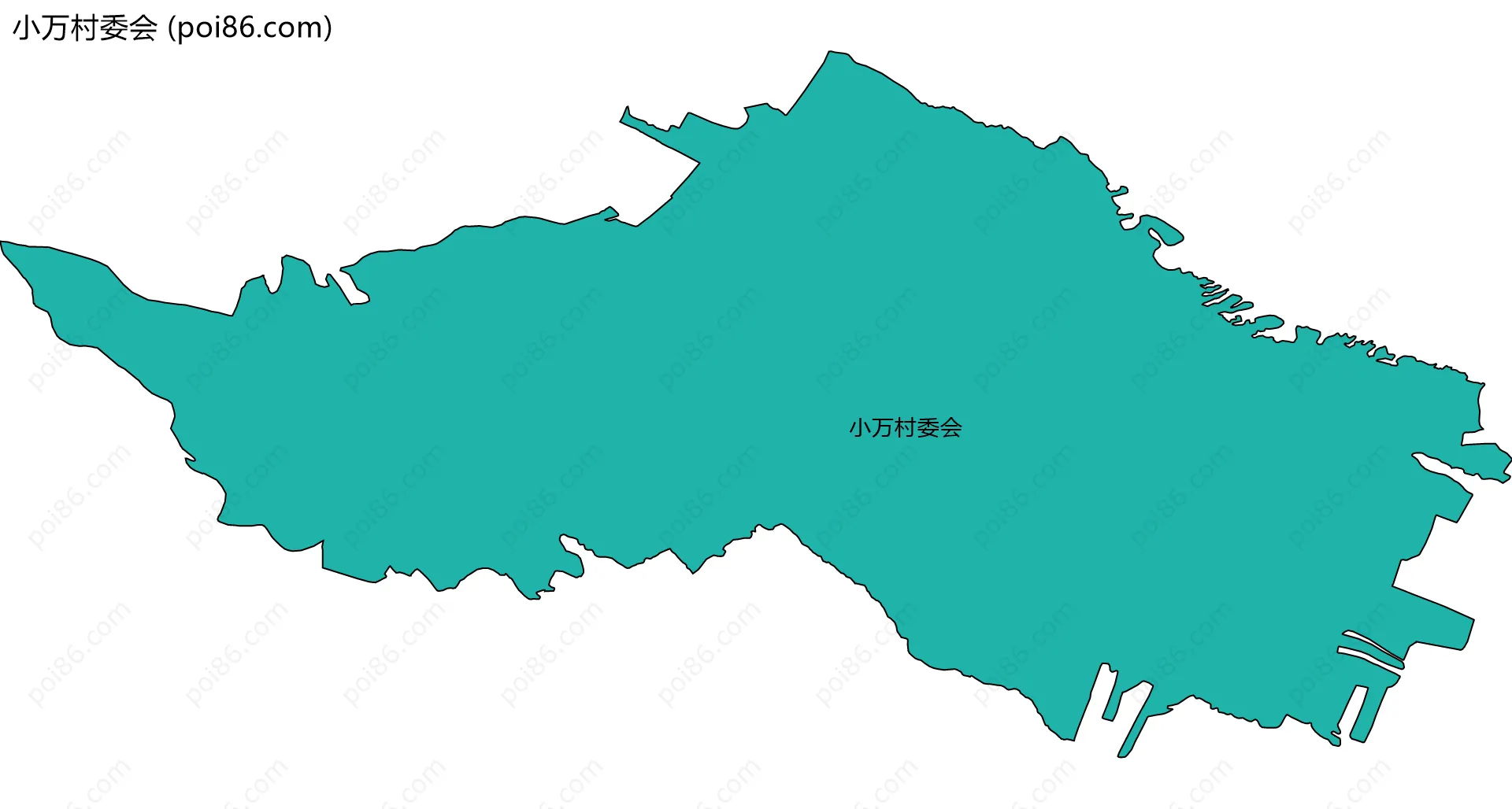 小万村委会边界地图