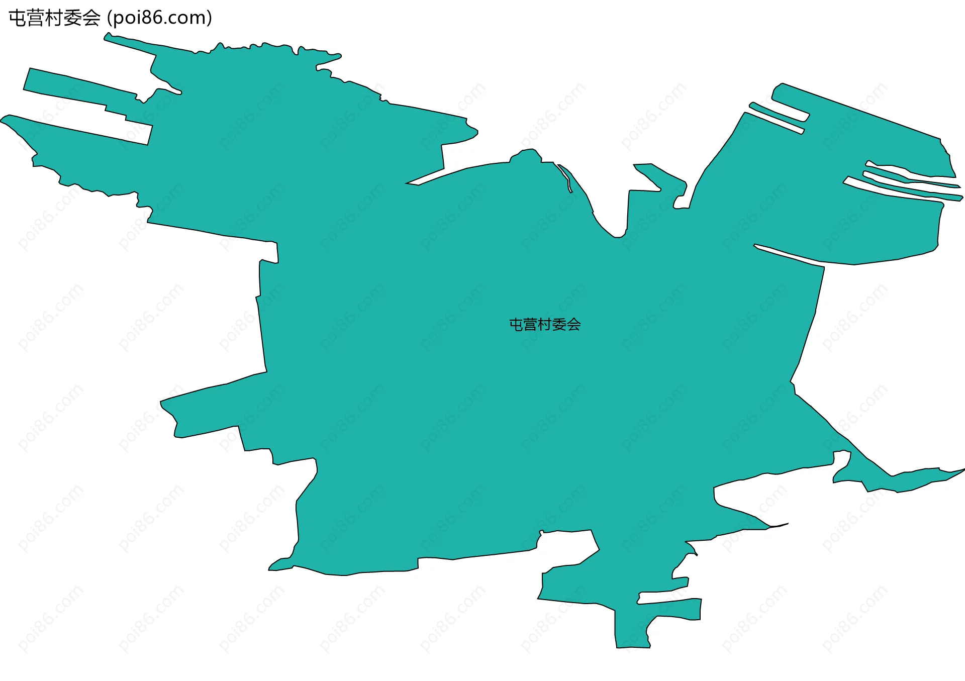 屯营村委会边界地图