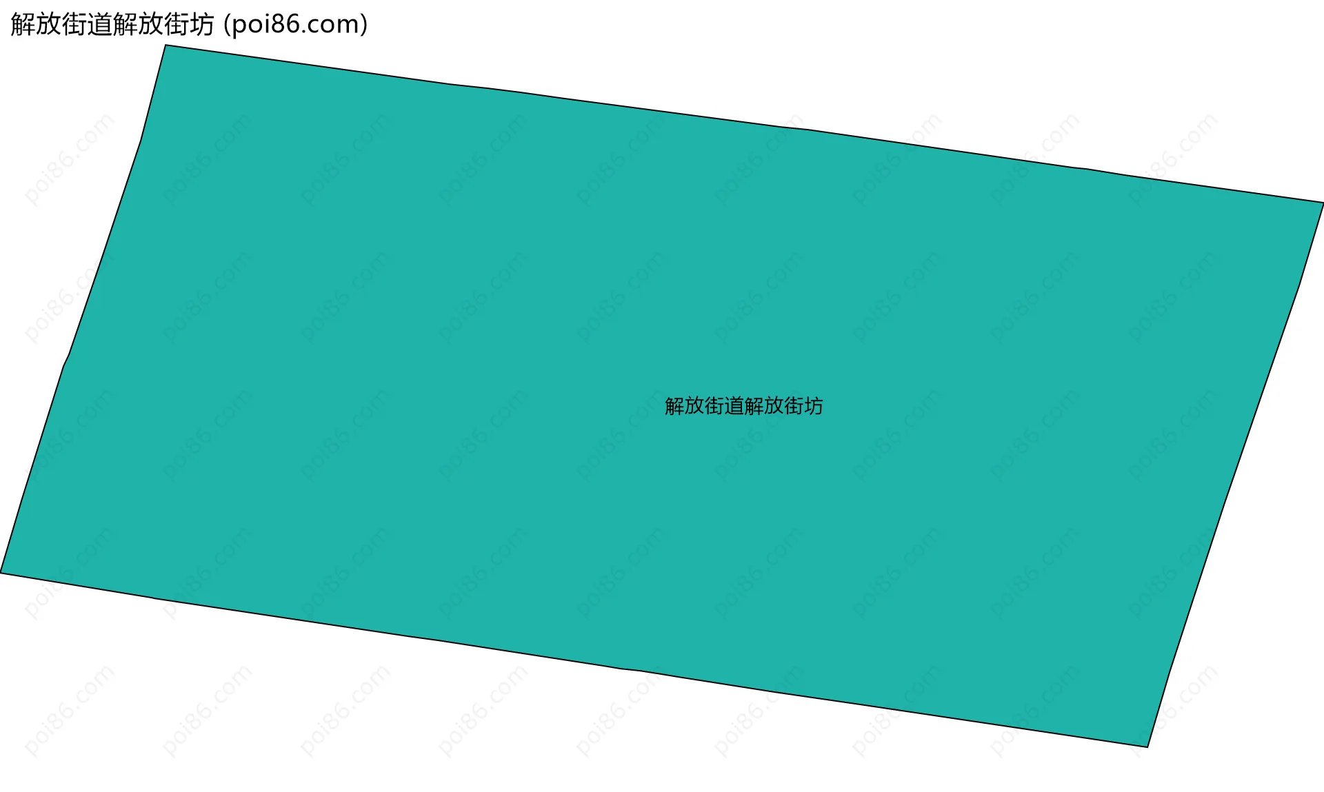 解放街道解放街坊边界地图