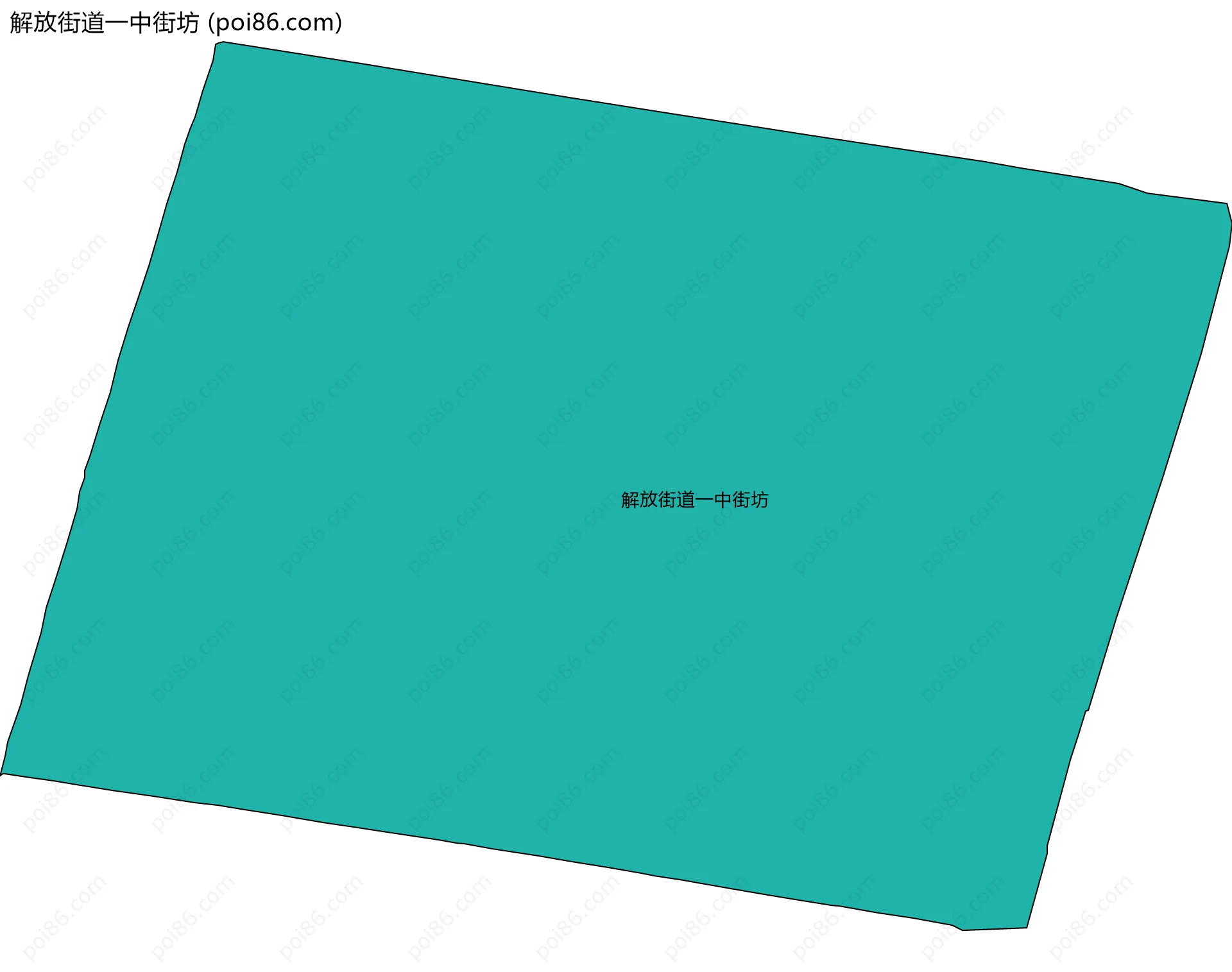 解放街道一中街坊边界地图