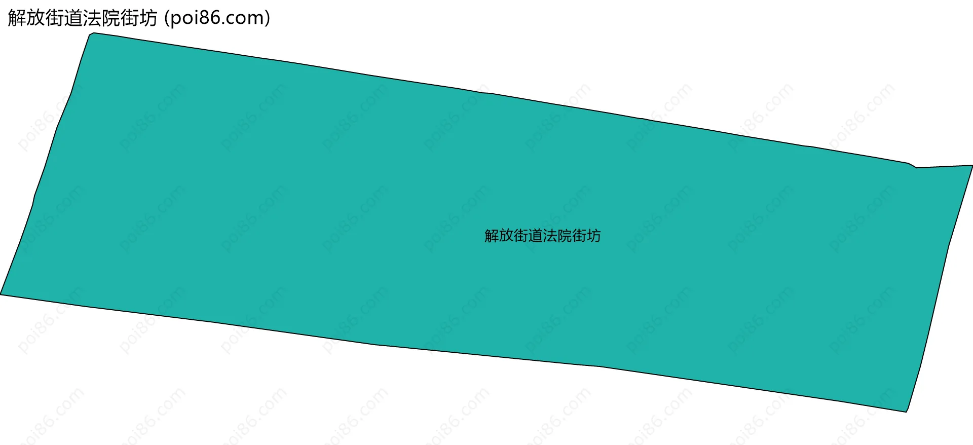 解放街道法院街坊边界地图