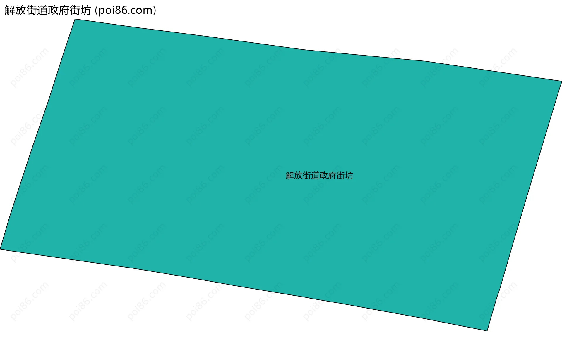 解放街道政府街坊边界地图
