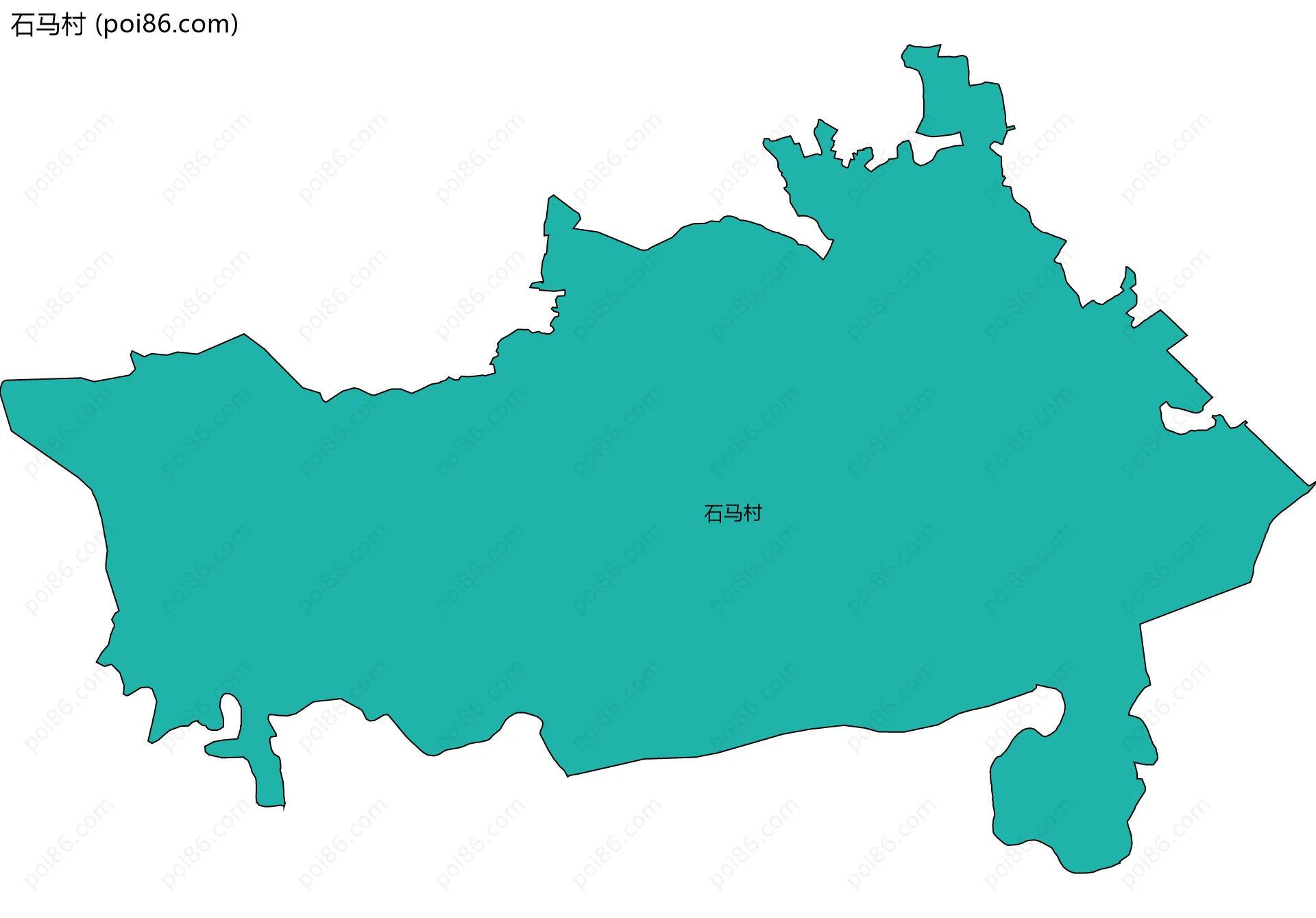 石马村边界地图