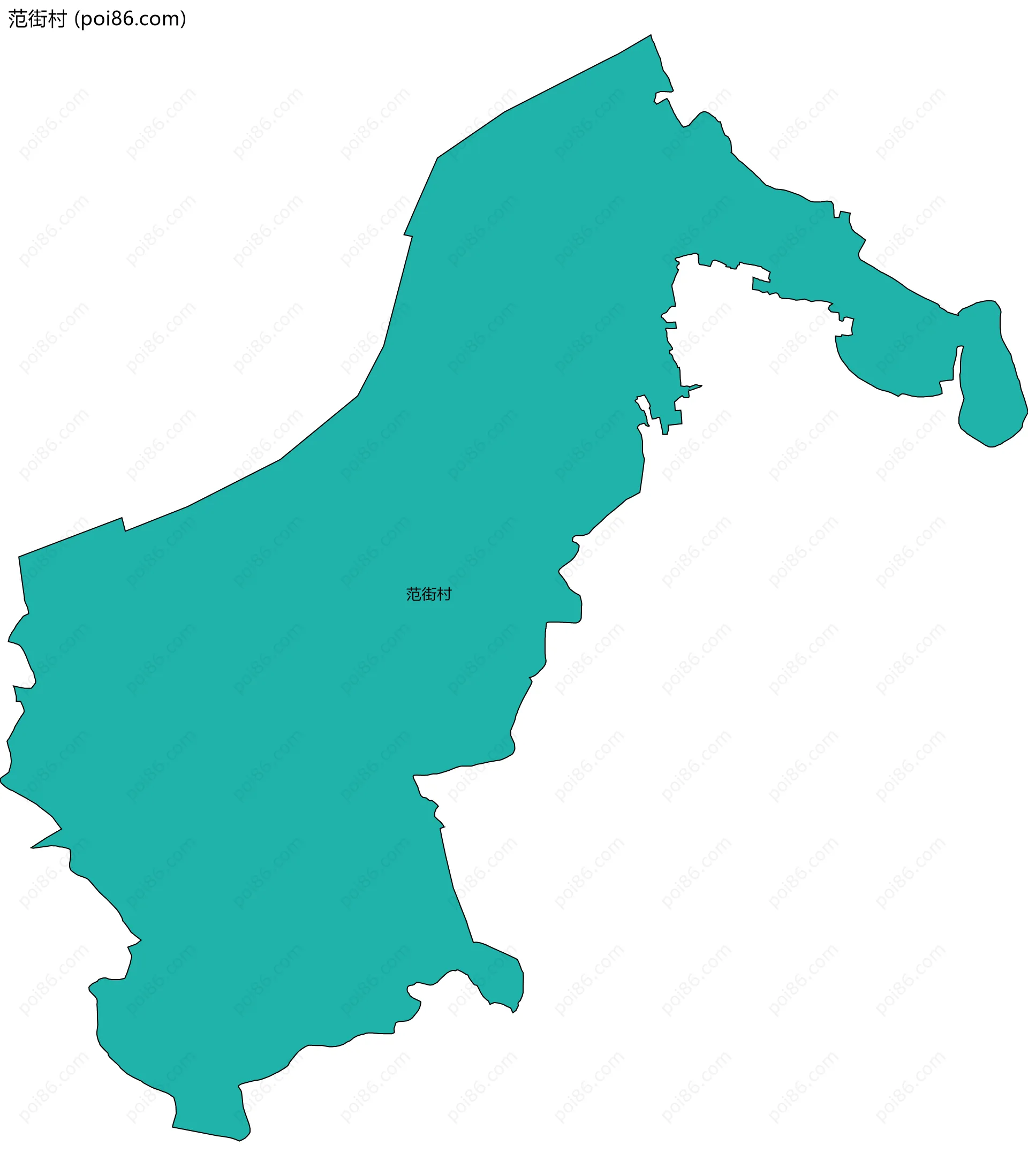 范街村边界地图