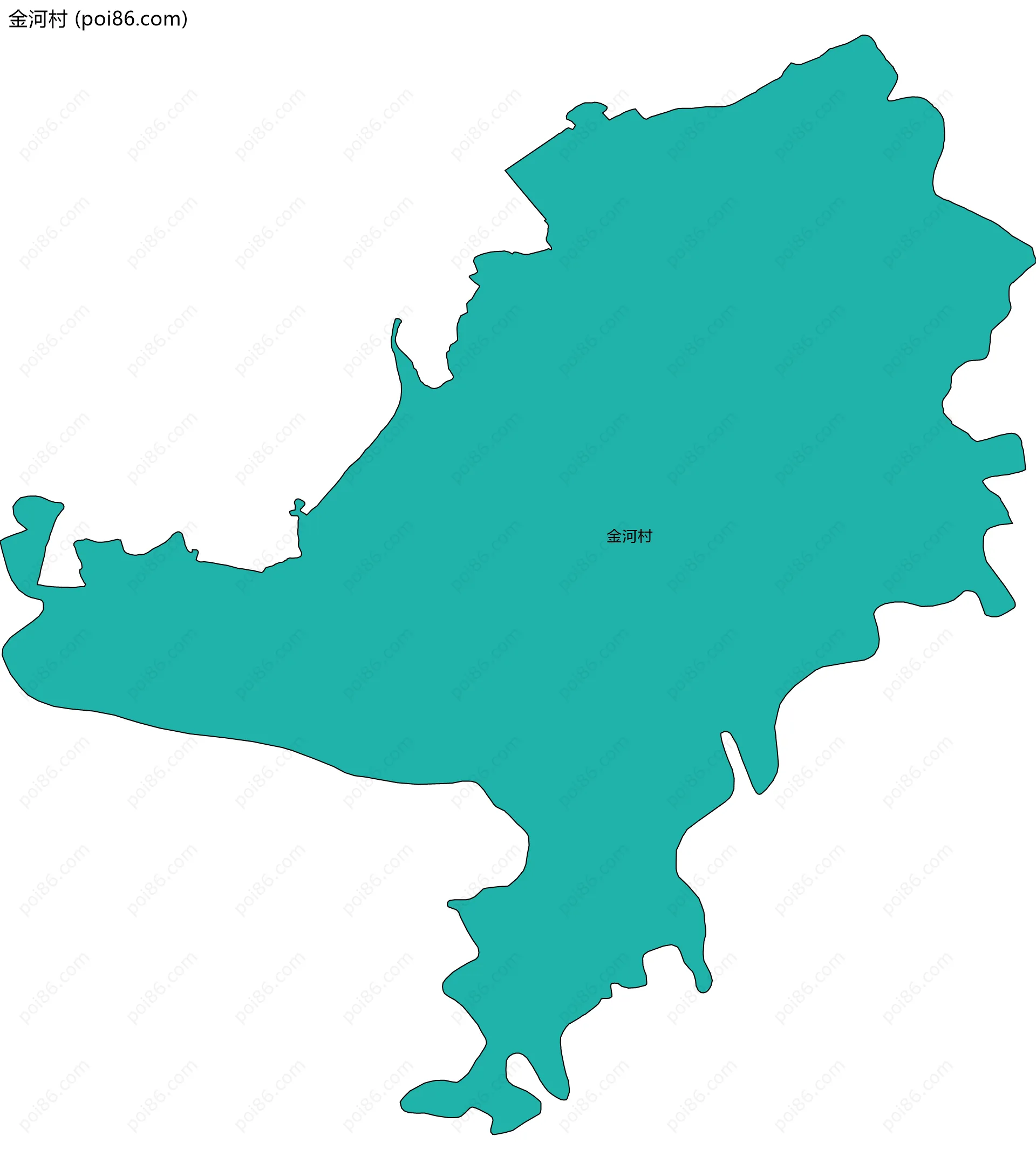 金河村边界地图