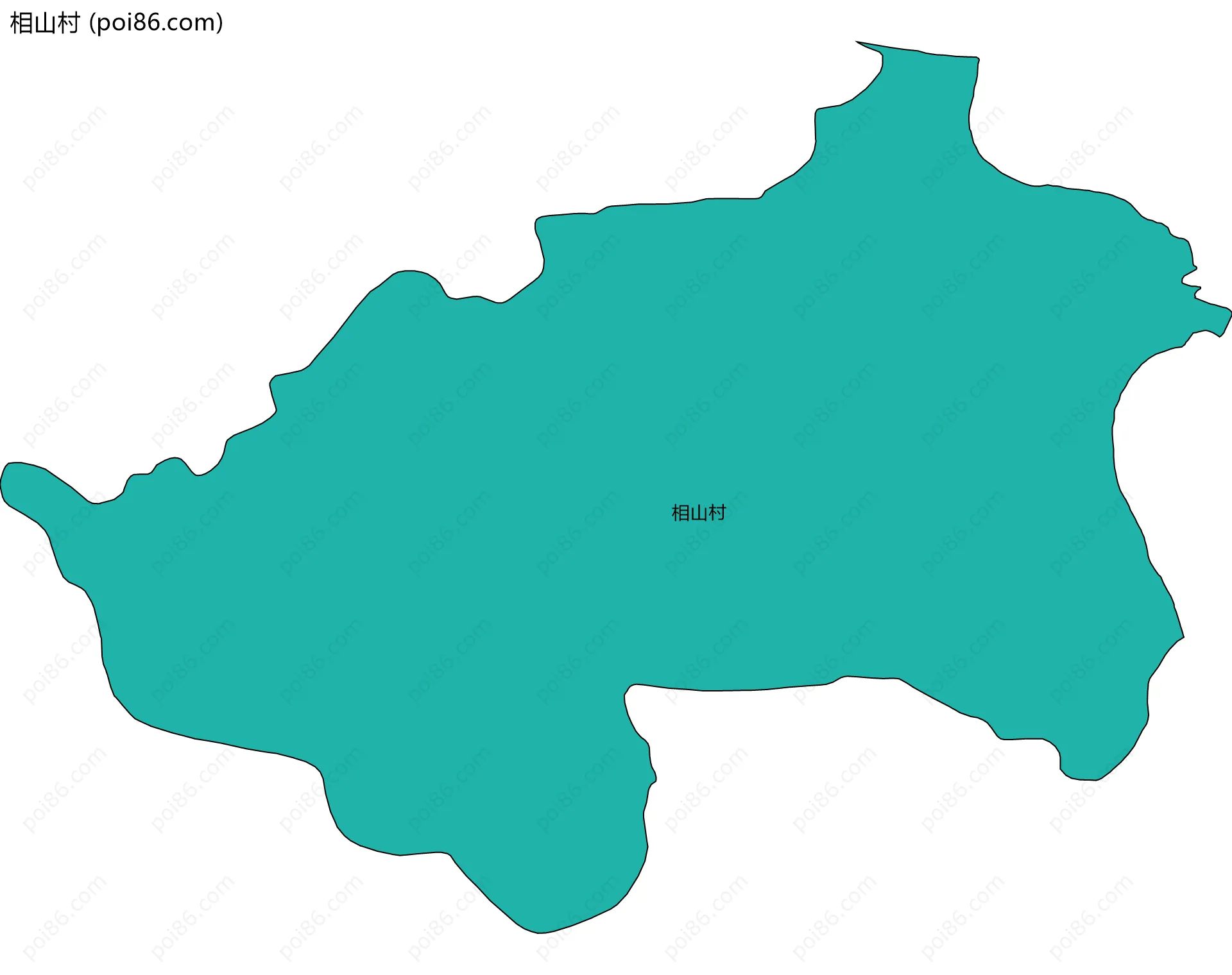 相山村边界地图
