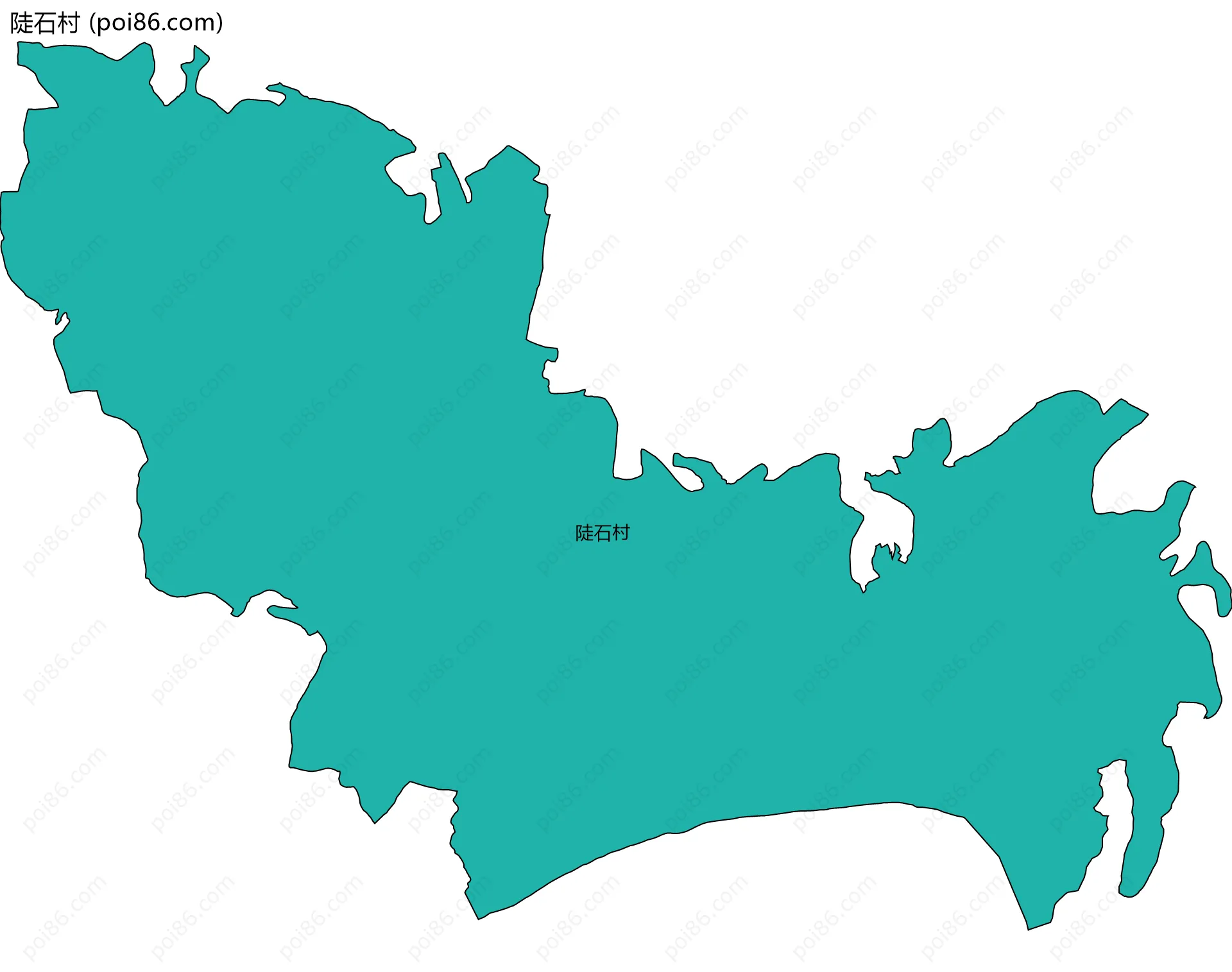 陡石村边界地图