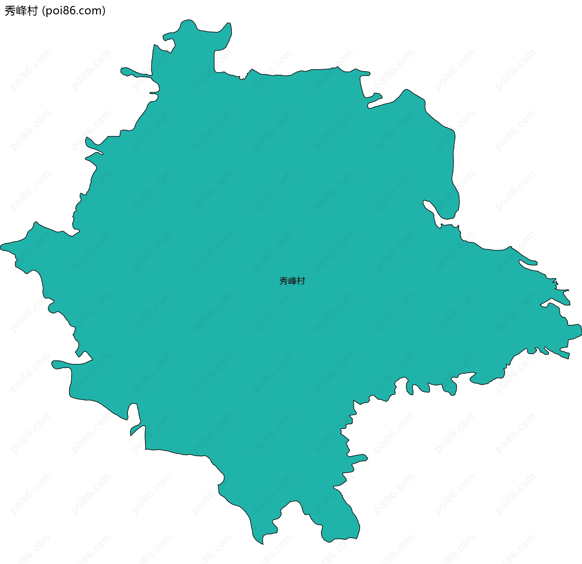 秀峰村边界地图