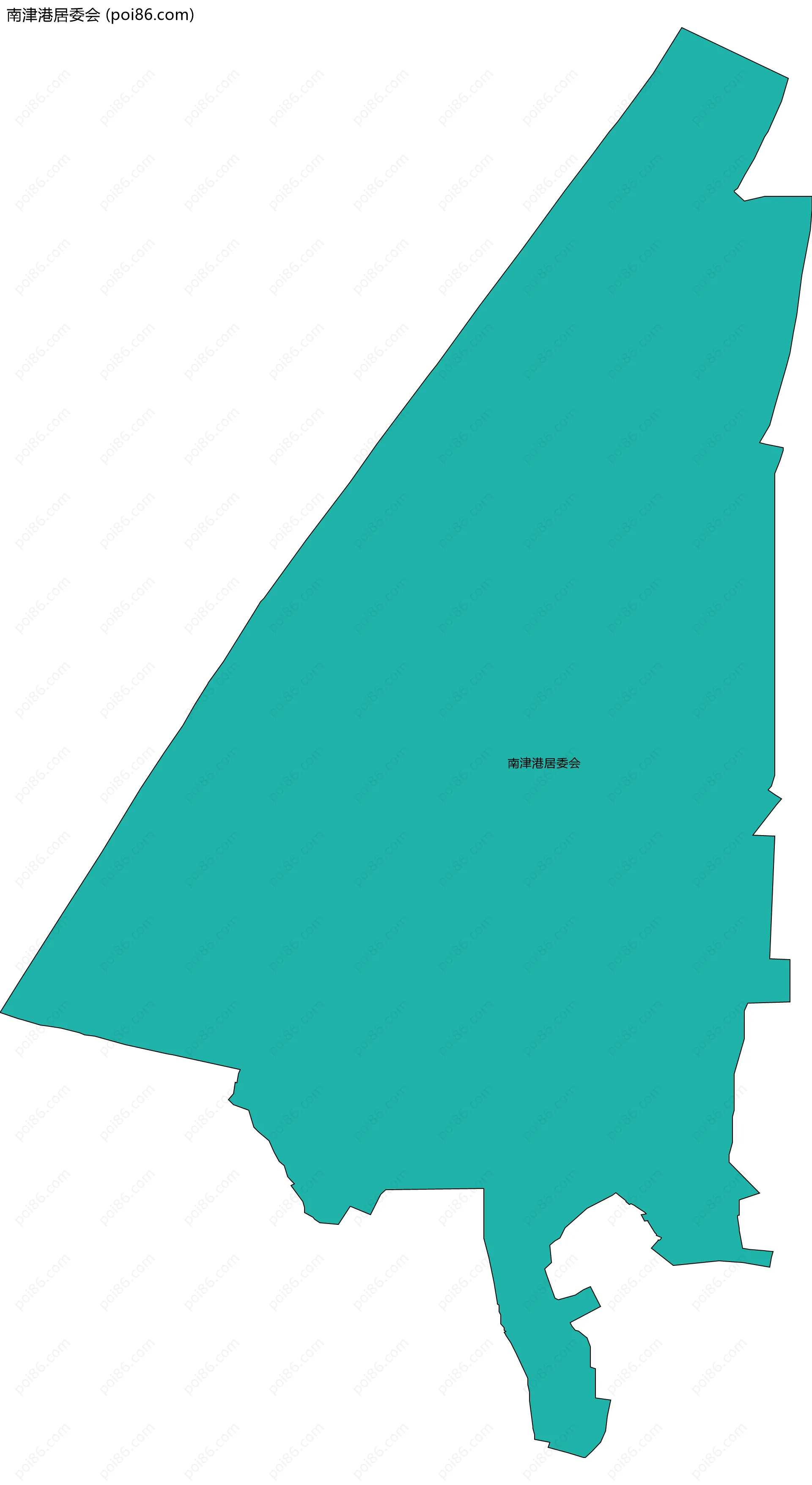 南津港居委会边界地图