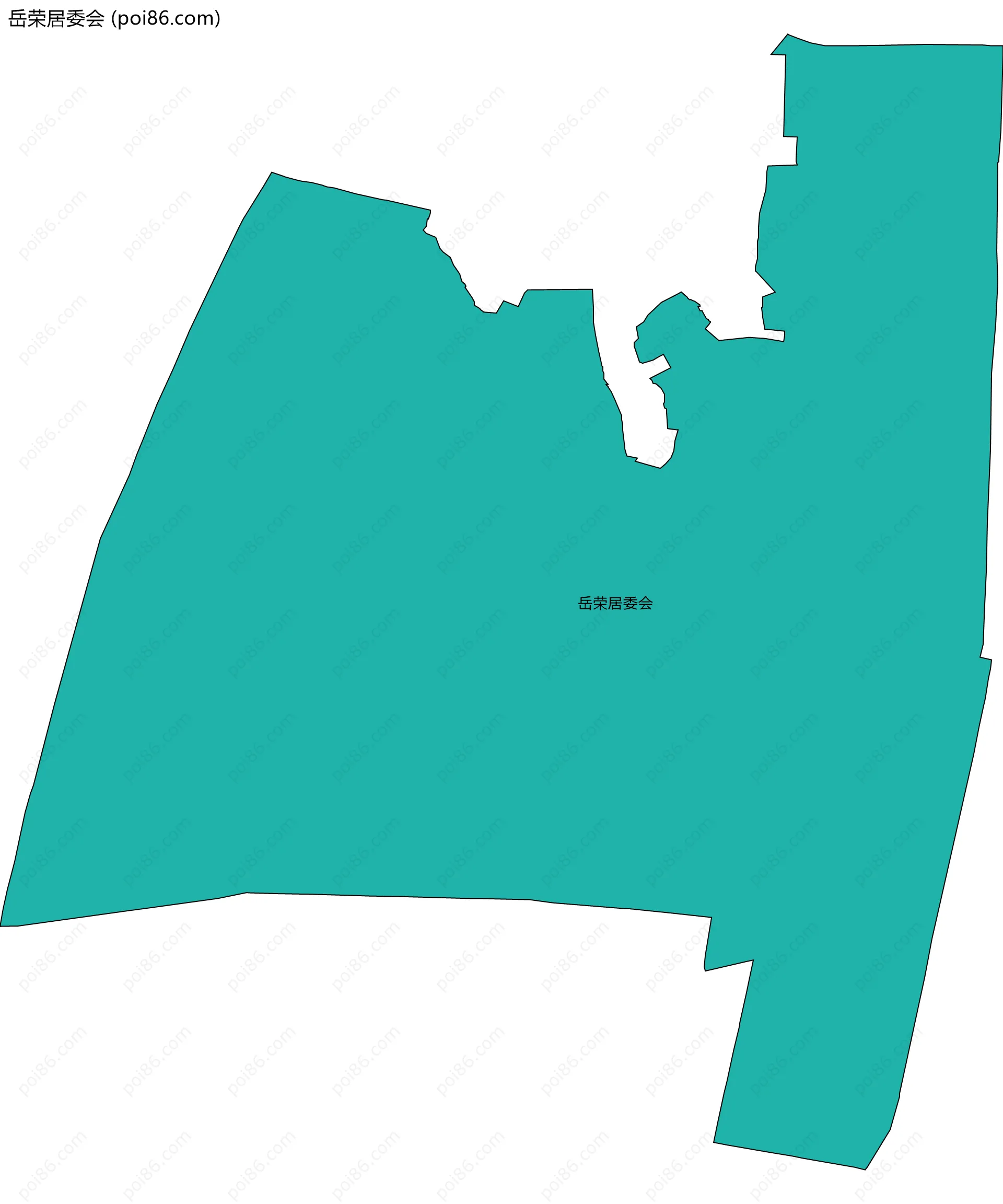 岳荣居委会边界地图