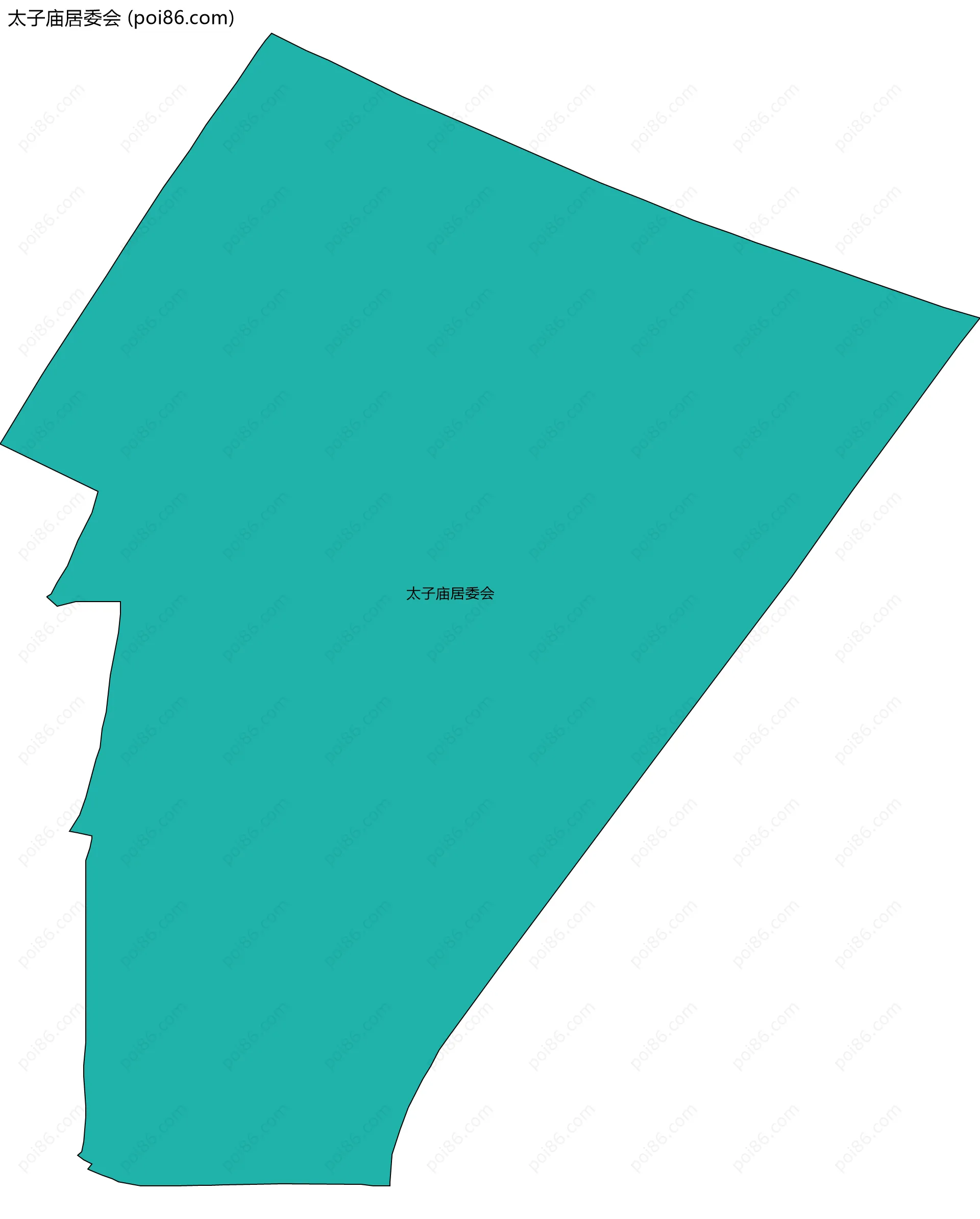 太子庙居委会边界地图
