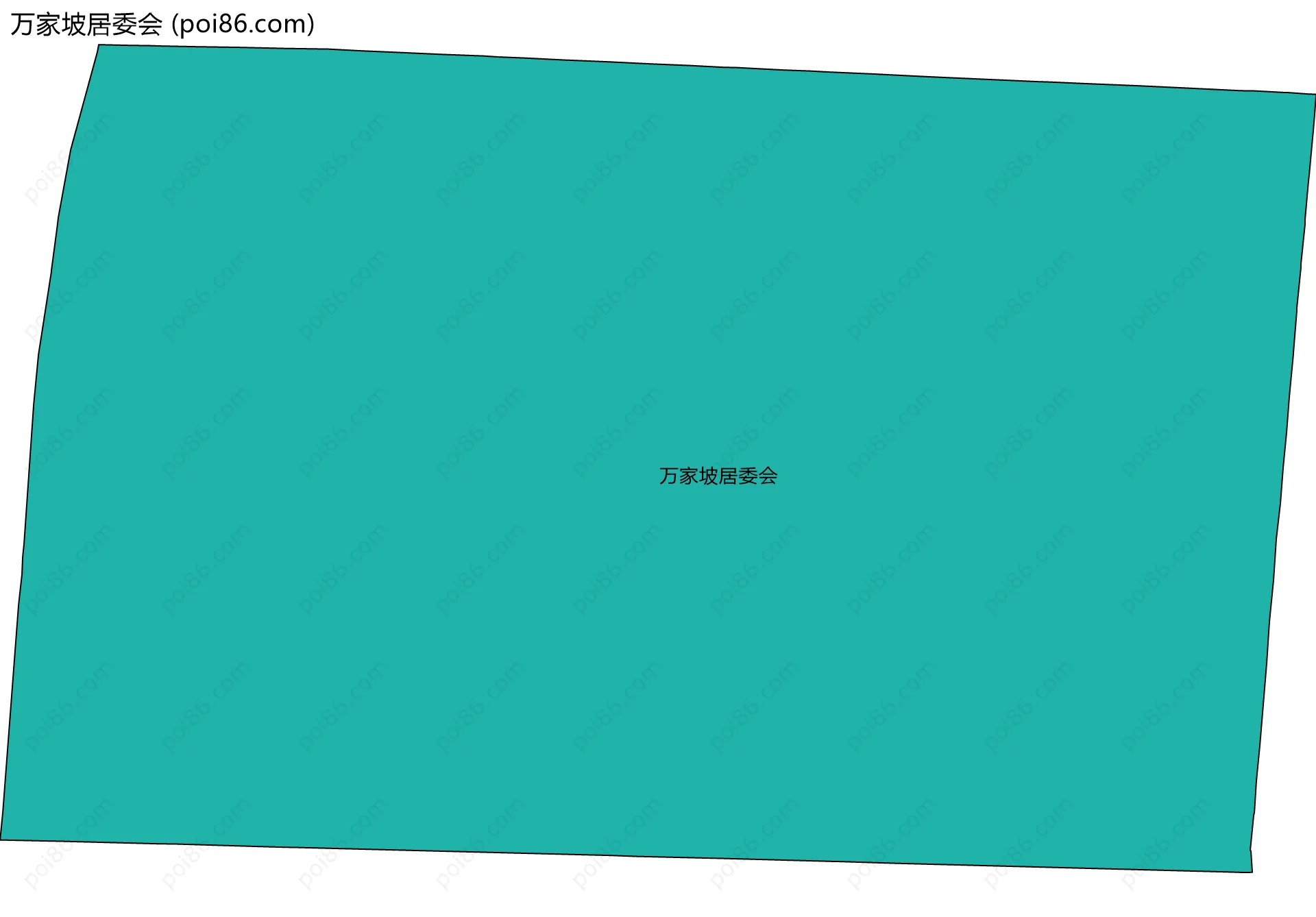 万家坡居委会边界地图