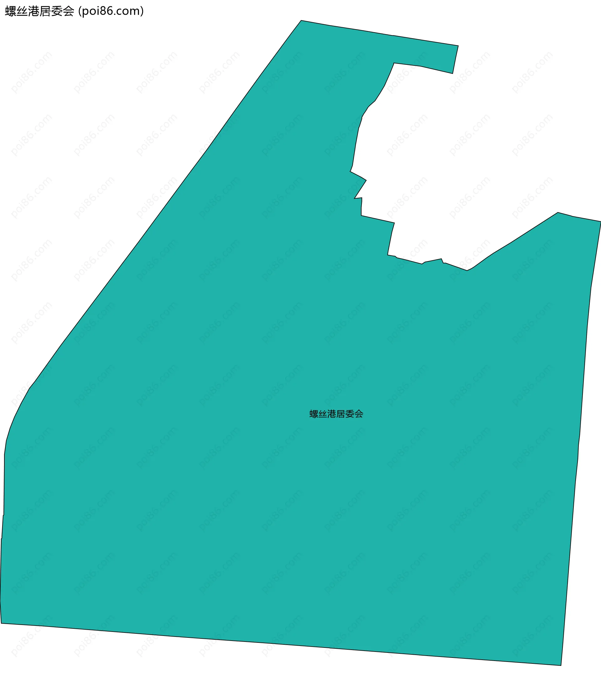 螺丝港居委会边界地图