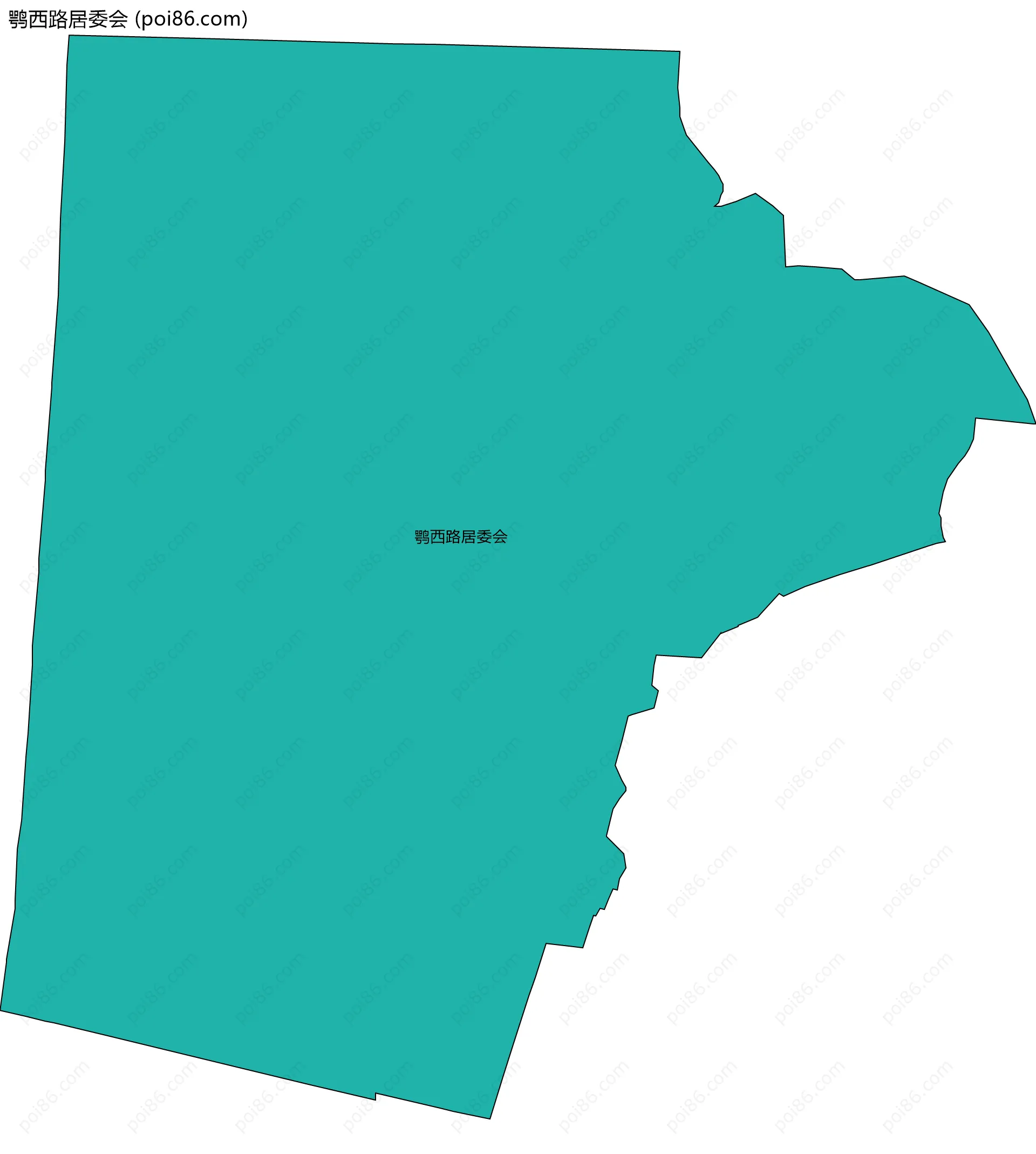 鹗西路居委会边界地图