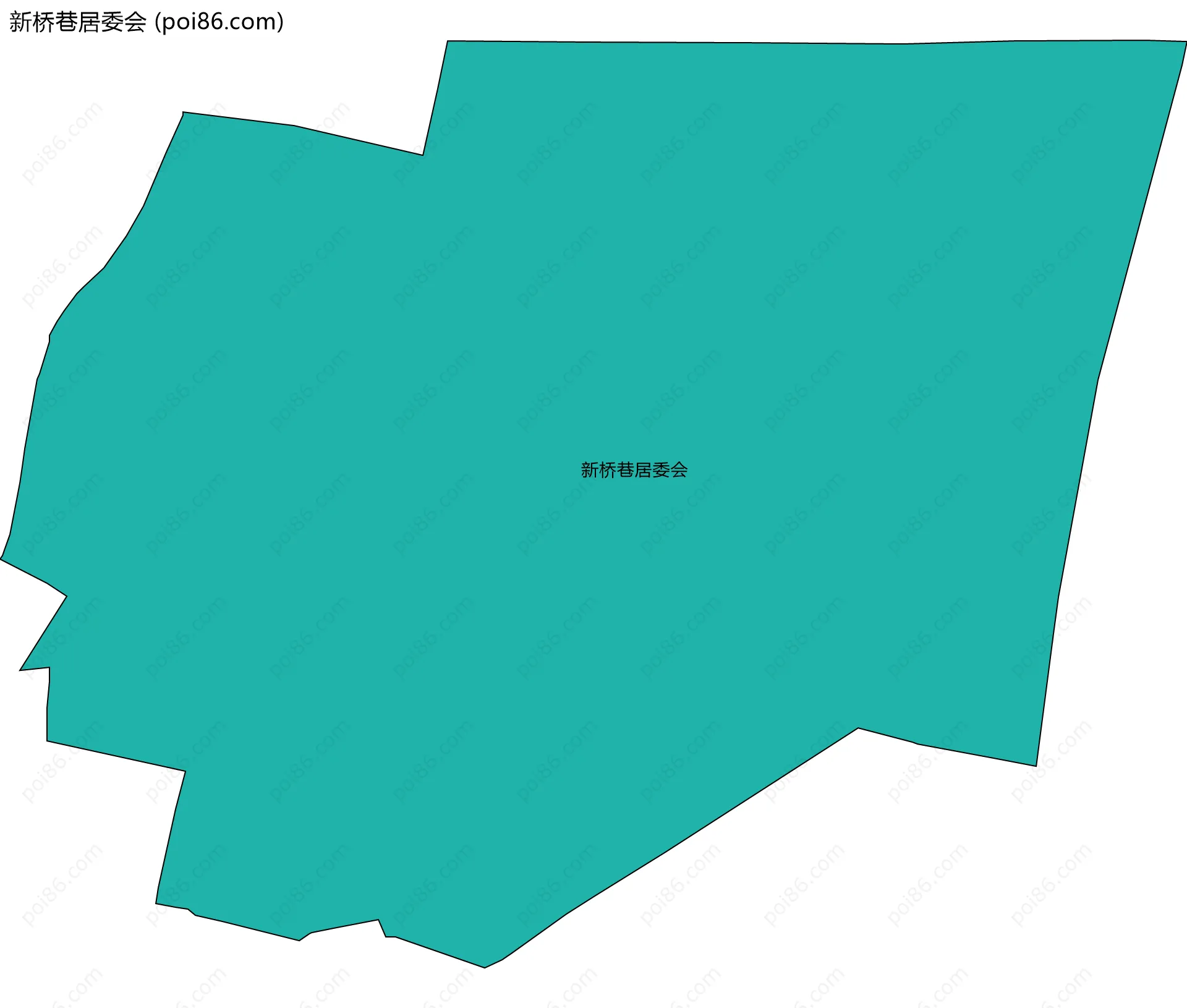 新桥巷居委会边界地图