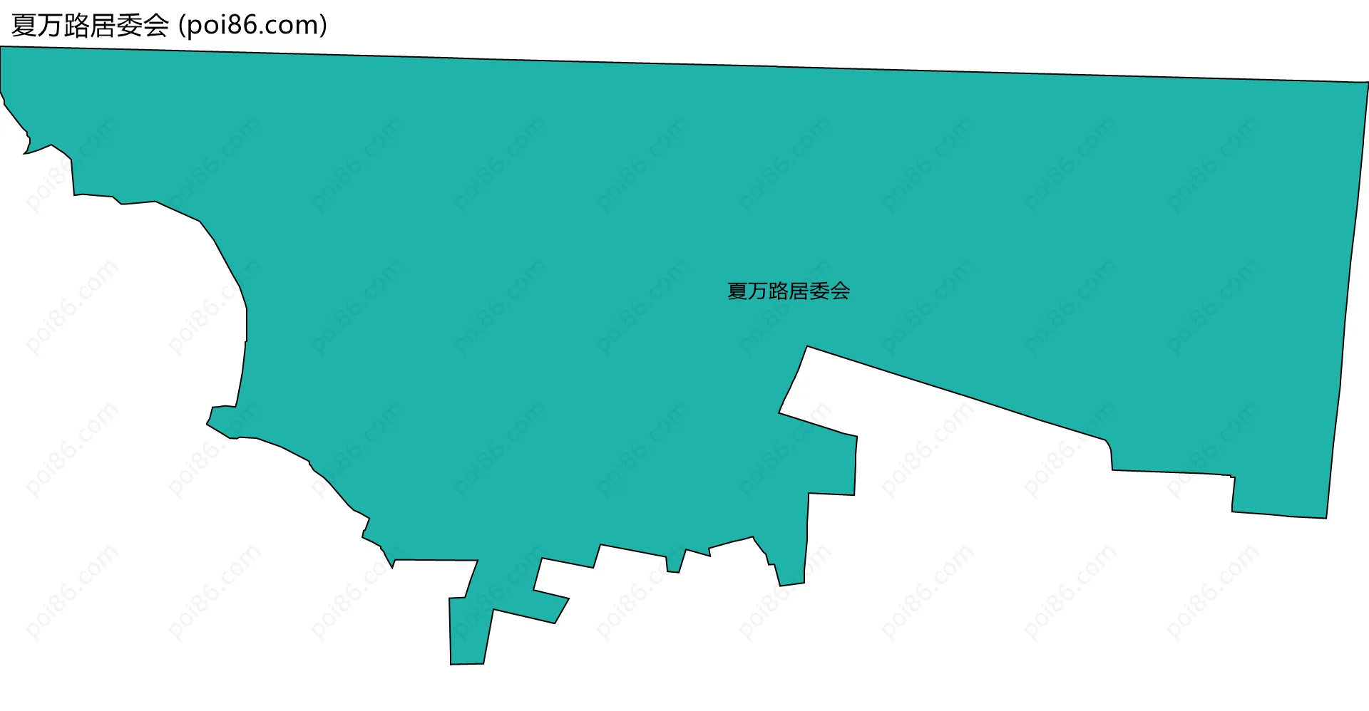 夏万路居委会边界地图