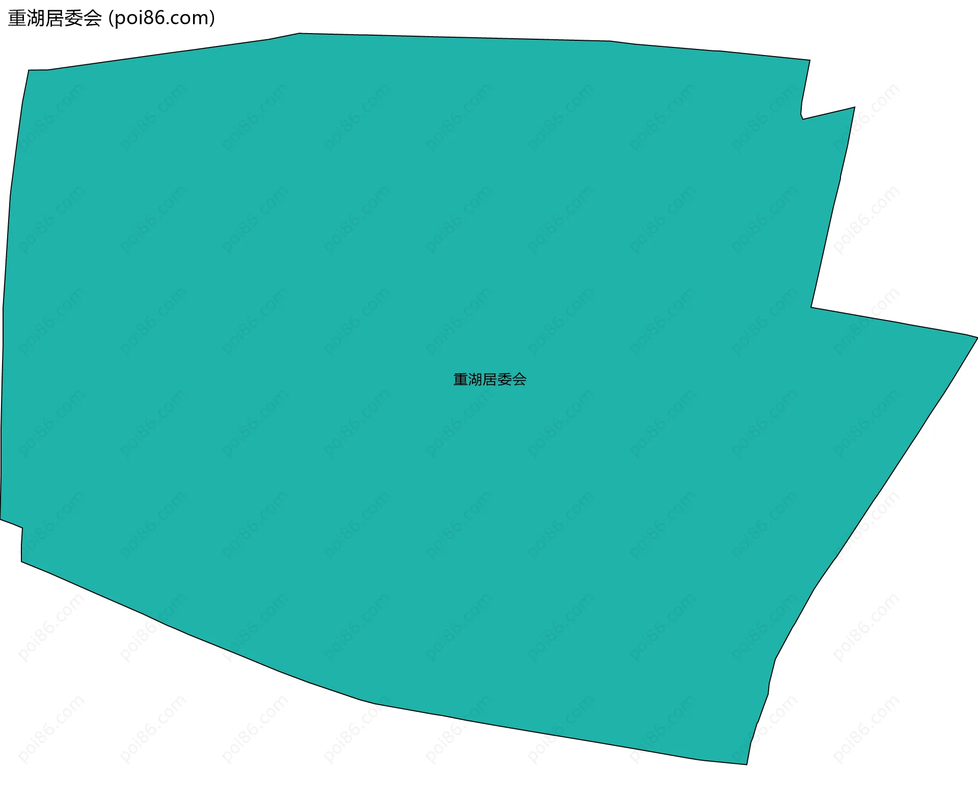 重湖居委会边界地图